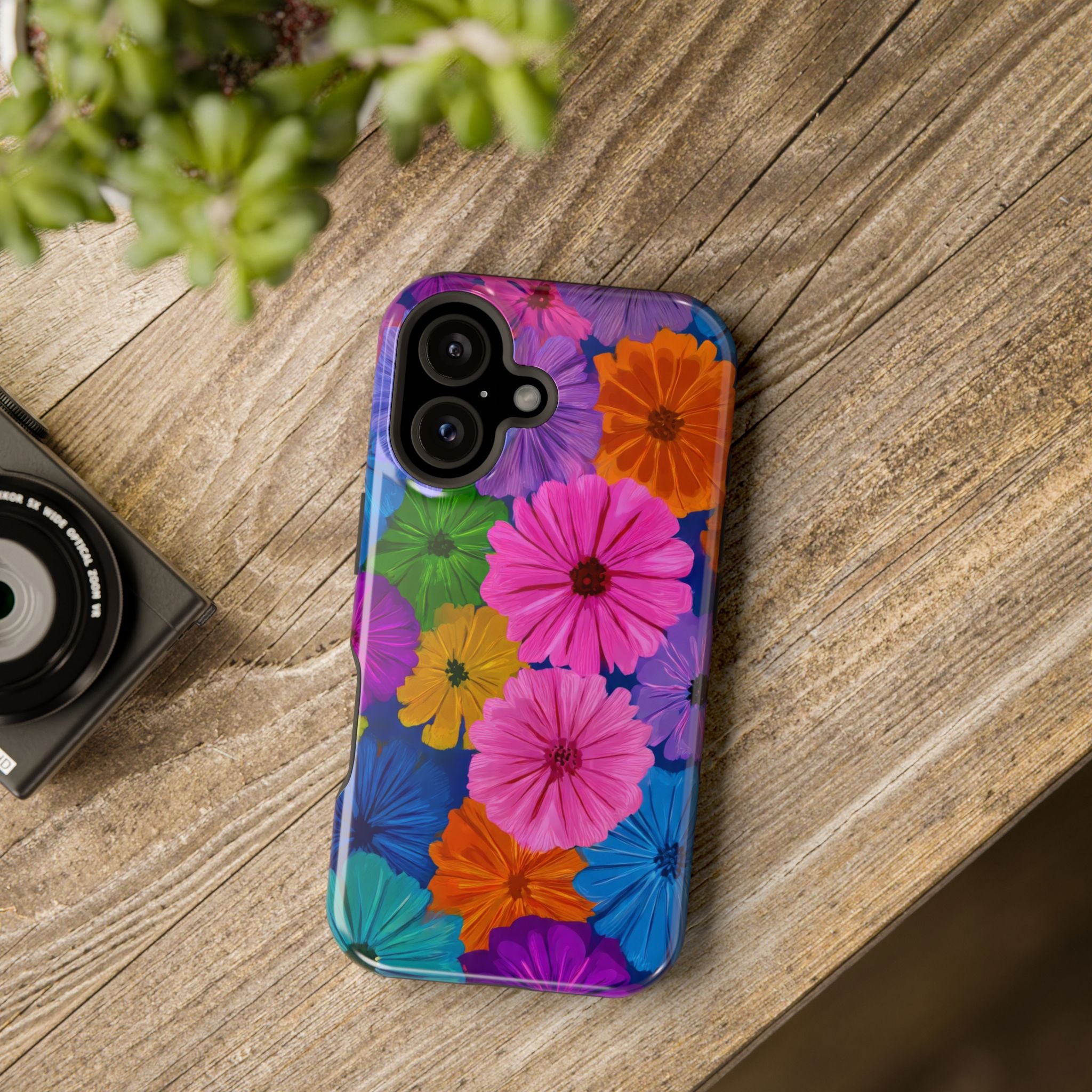 Bloom Pattern Phone Case for iPhone 11-17 and Galaxy S21-S22 Models - KARARMDESIGN