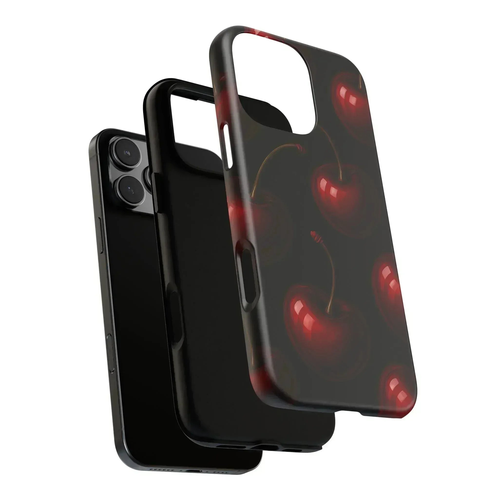 Cherry Phone Case for iPhone X-16 and Galaxy S20-S25 - KARARMDESIGN