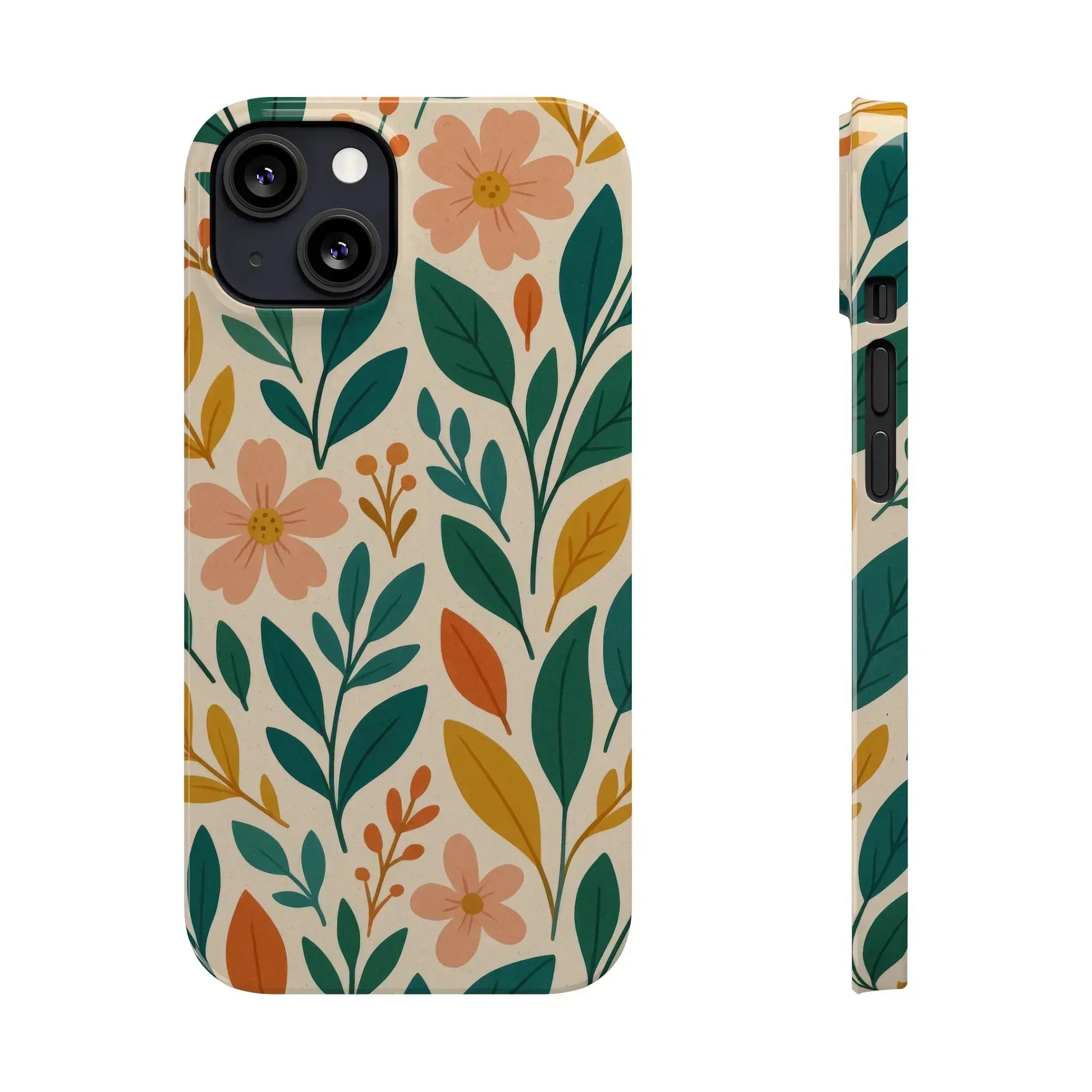 Floral Harmony Phone Case for iPhone 11-16 - KARARMDESIGN