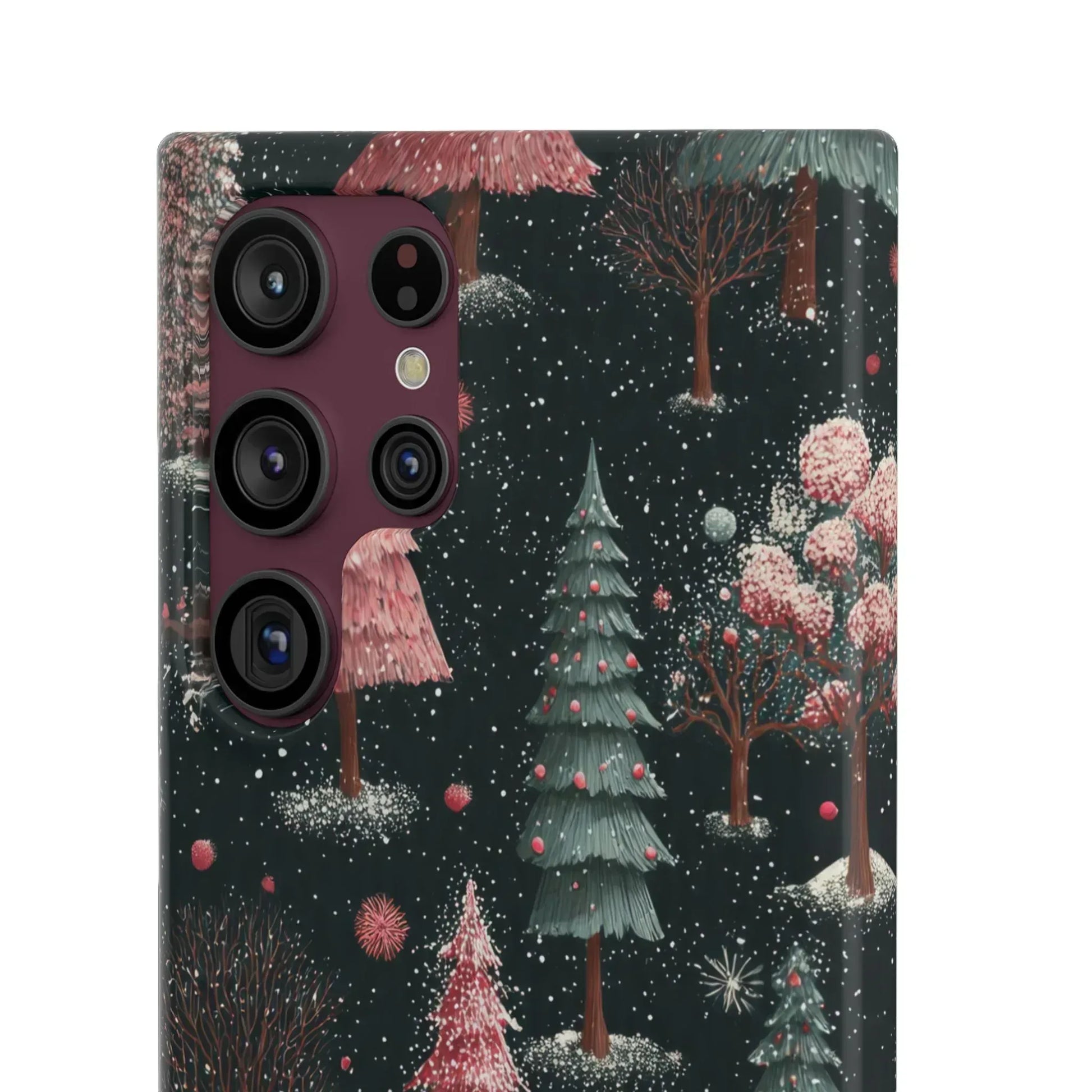 Winter Bloom Forest Phone Case for iPhone 11-17 and Galaxy S20-S25 - KARARMDESIGN