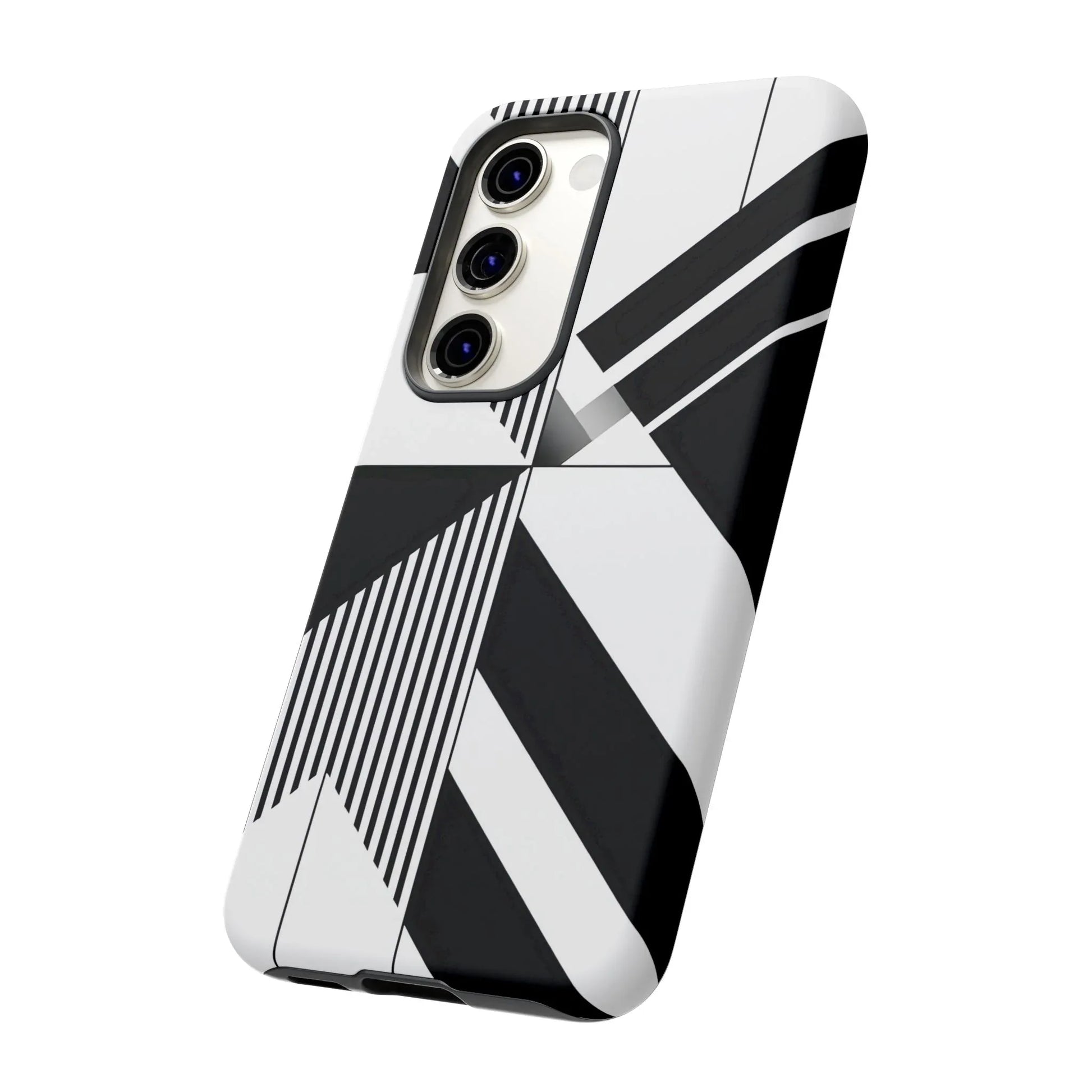 Monochrome Tough Phone Case for iPhone 11-16 and Galaxy S20–S25 - KARARMDESIGN