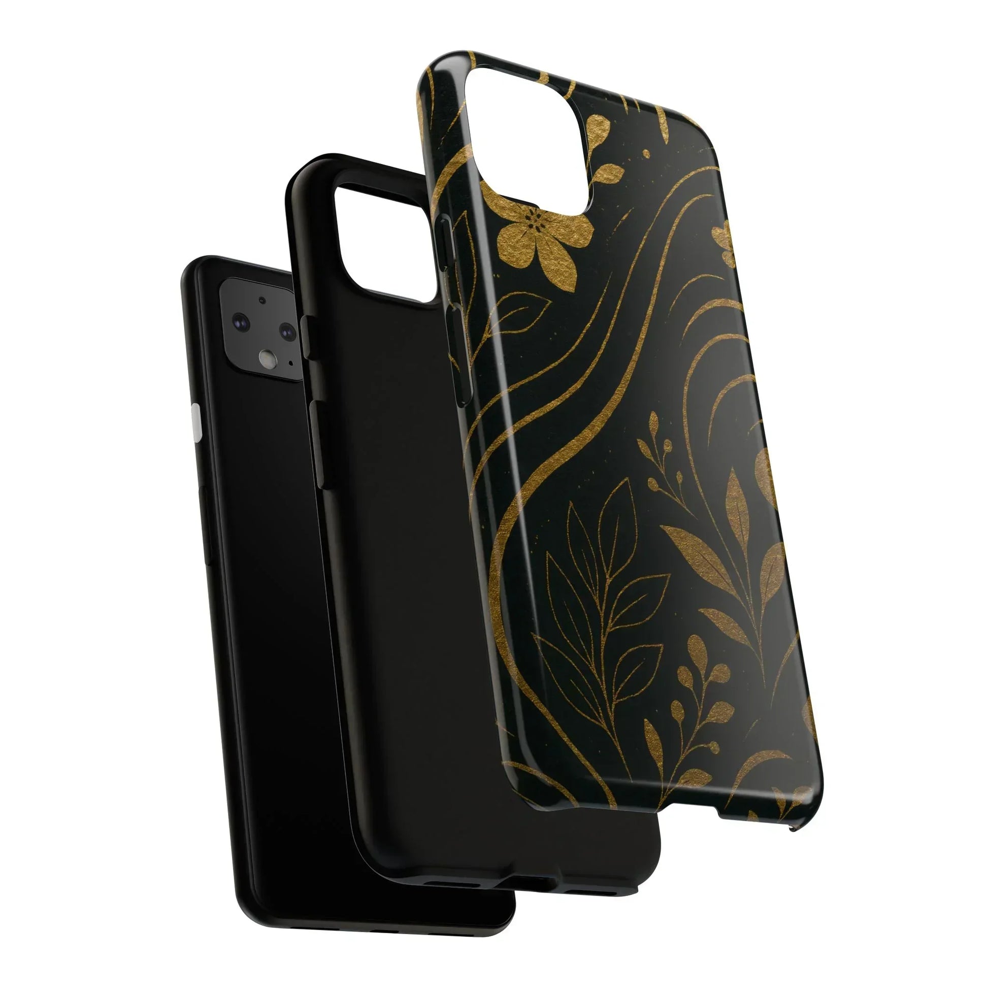 Foil Frenzy Abstract Gold Pattern Phone Case for Samsung Galaxy and Google Pixel - KarArmDesign