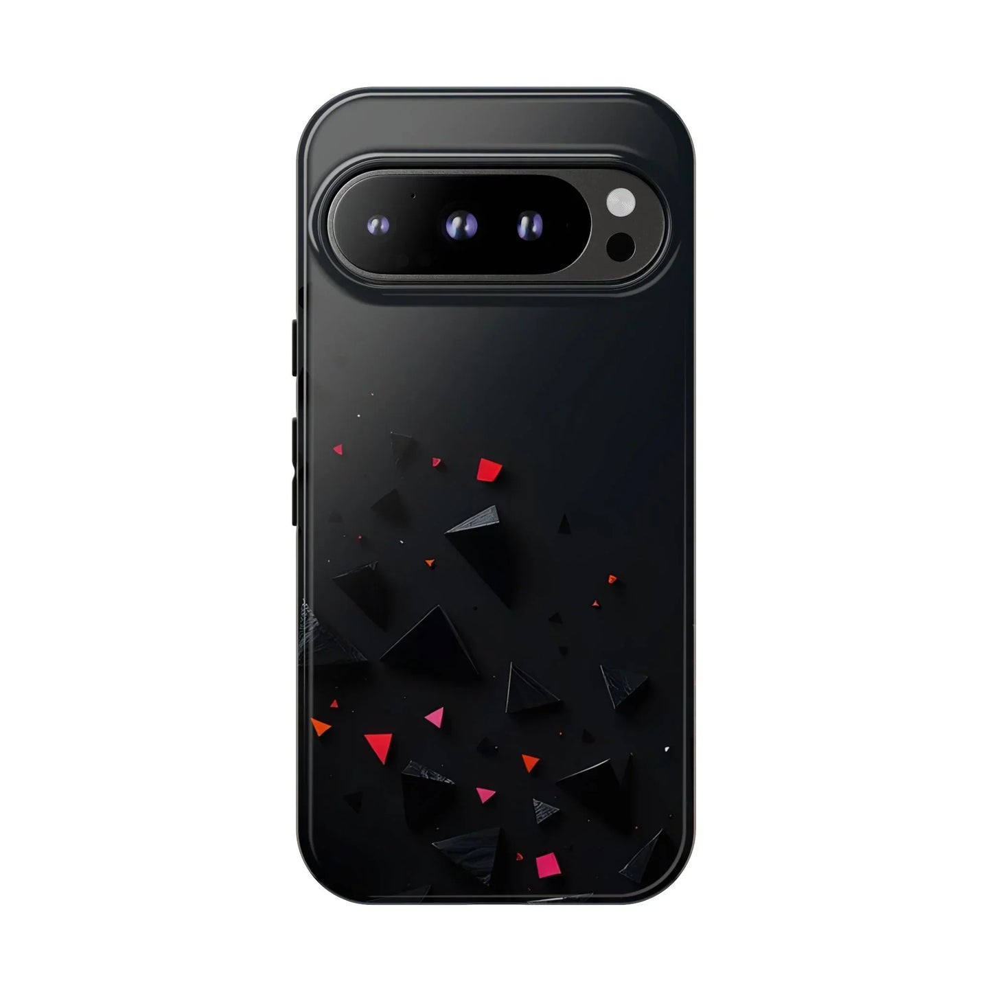Black and Red Neon Phone Case for iPhone 8-16 and Pixel up to 9 Models - KarArmDesign