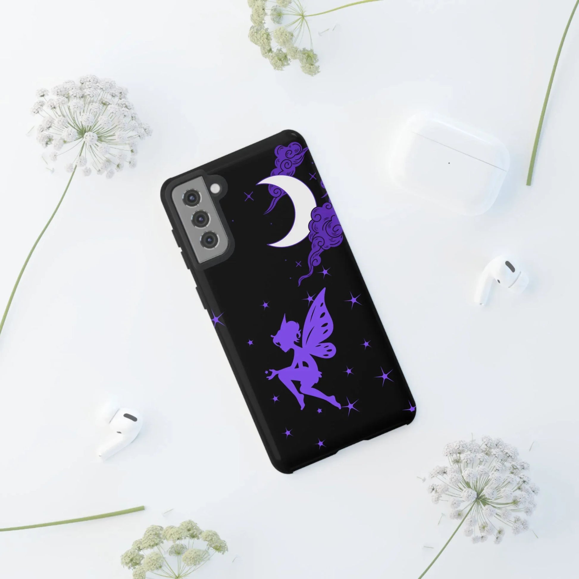 Moonlit Fairy Phone Case for iPhone 8-16 and Galaxy S10-S23 - KARARMDESIGN