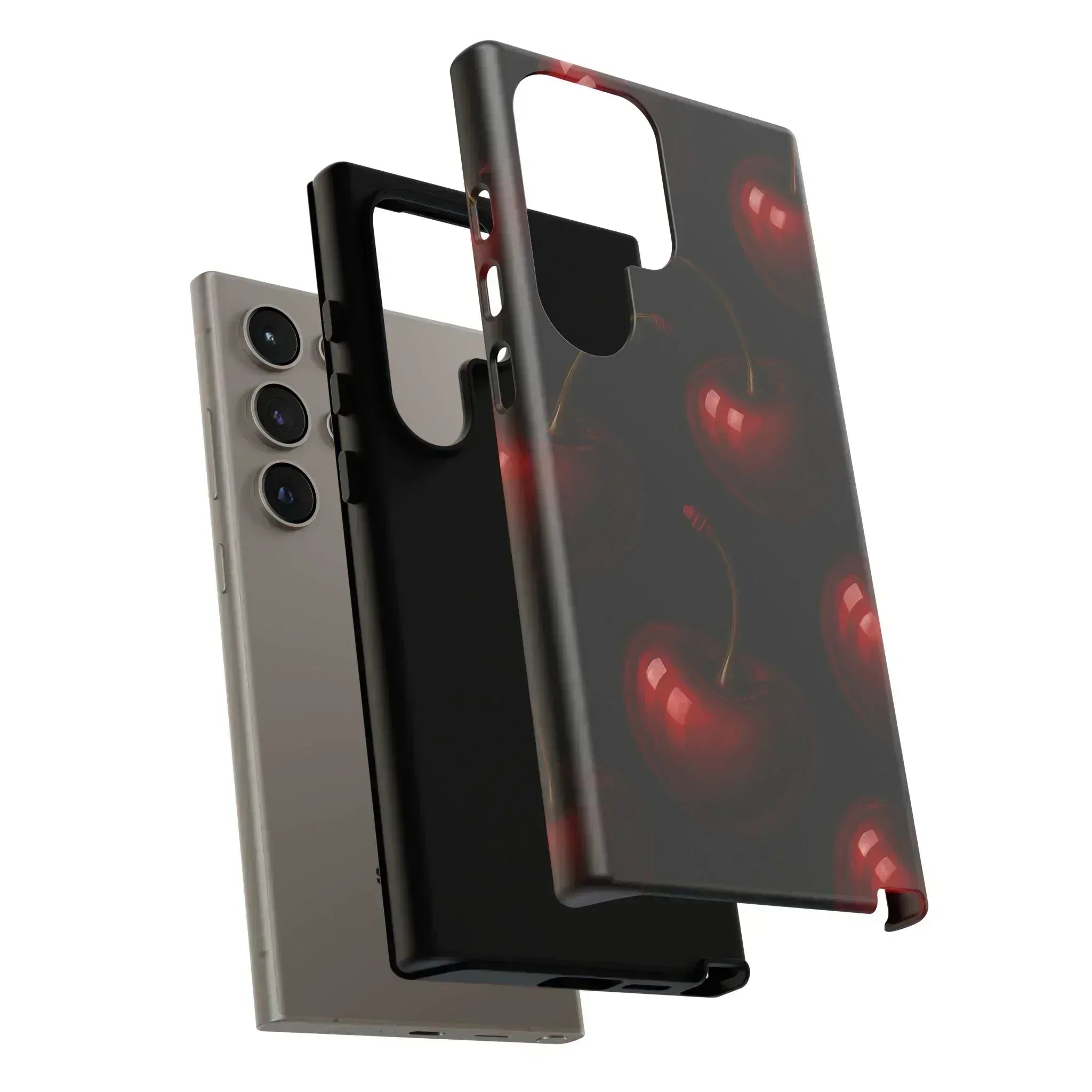 Cherry Phone Case for iPhone X-16 and Galaxy S20-S25 - KARARMDESIGN