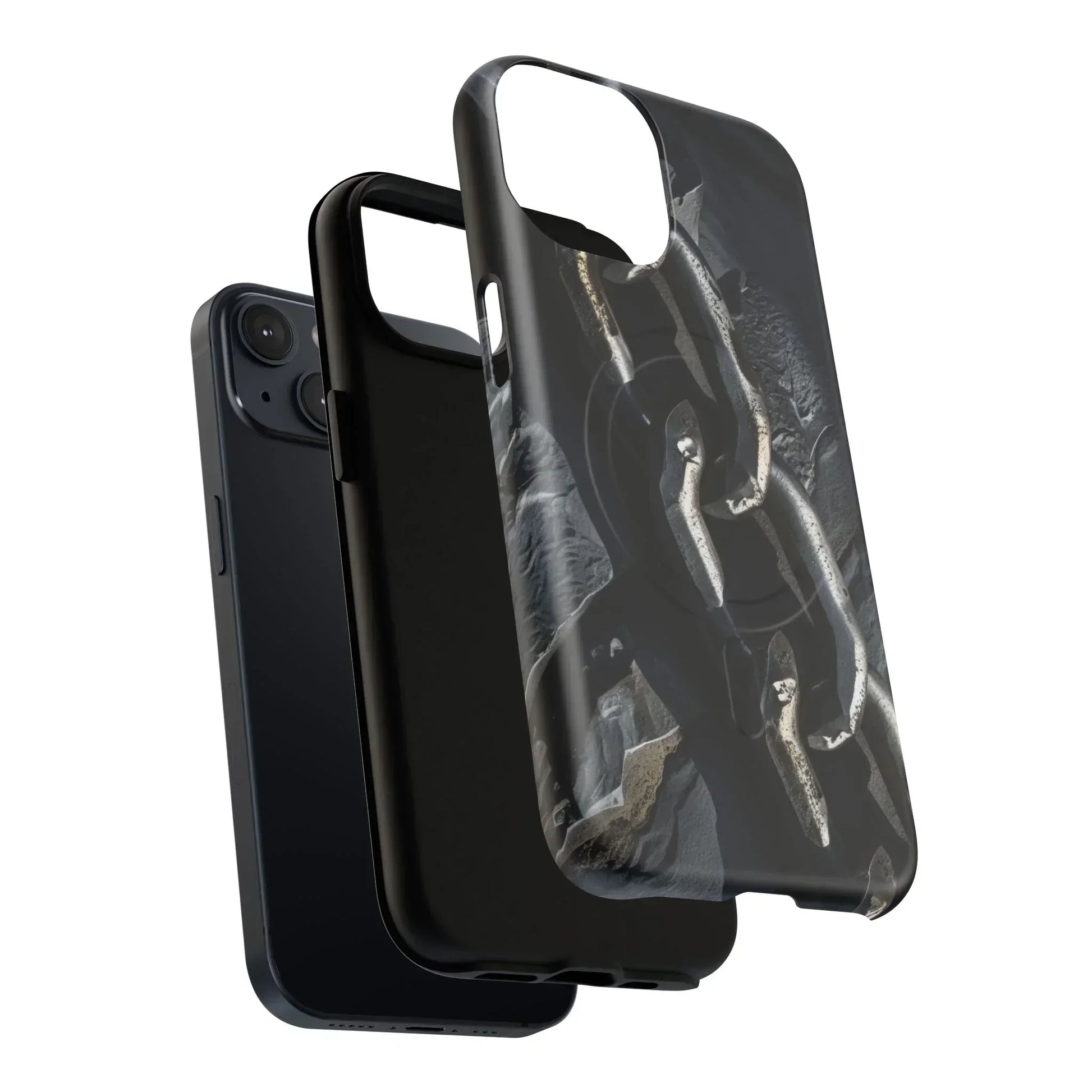“Iron Chain” Tough Magnetic Phone Case for iPhone 14-16 Models - KarArmDesign