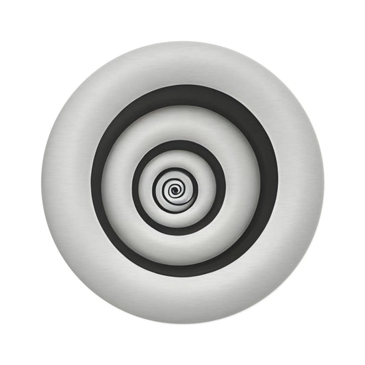 Hypnotic Spiral Illusion Round Rug - KarArmDesign
