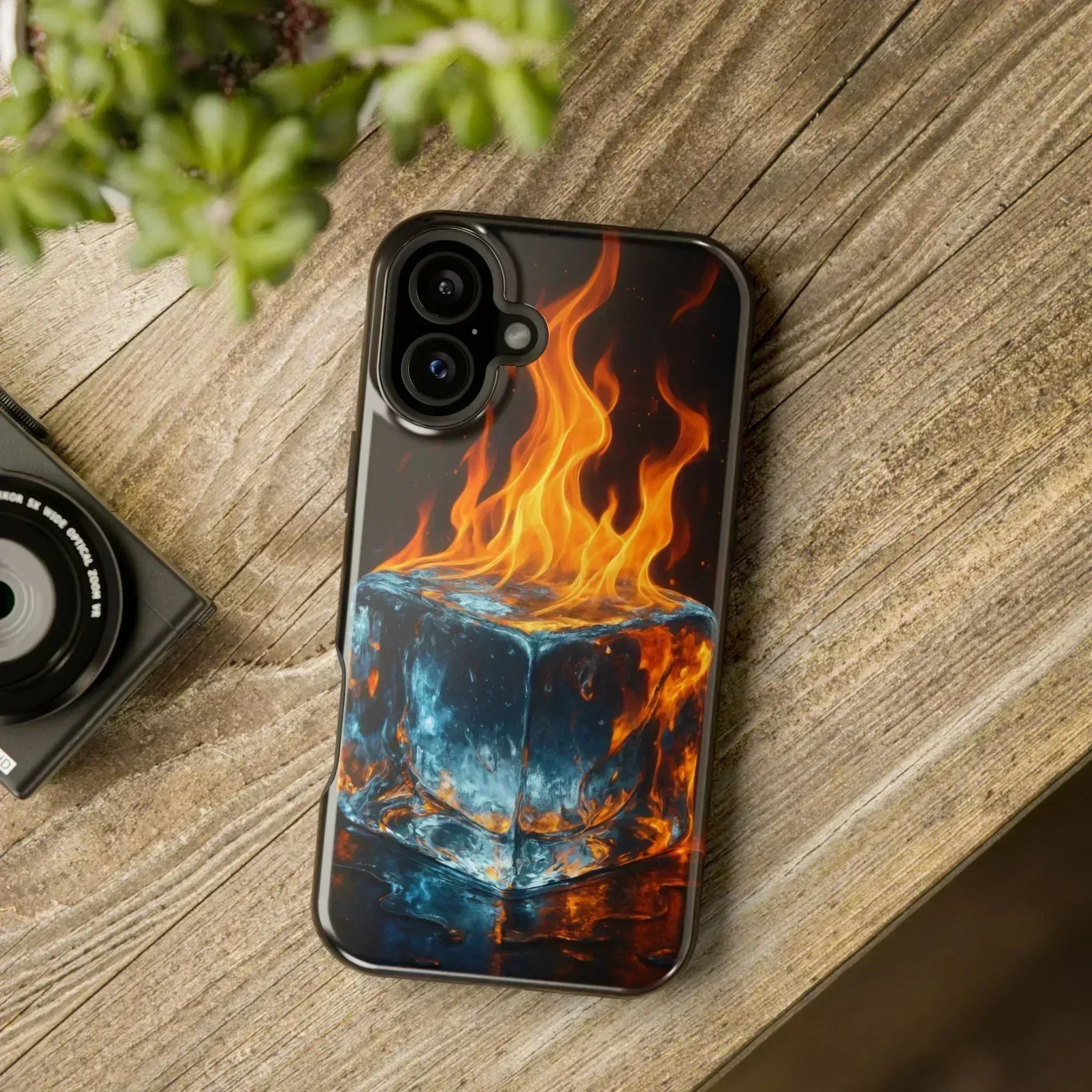 Flame Ice Phone Case for iPhone 12-16 and Galaxy S21-S22 - KARARMDESIGN