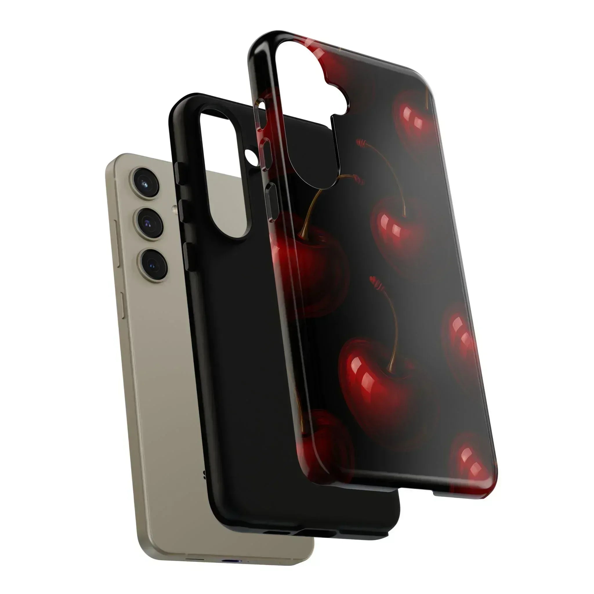 Cherry Phone Case for iPhone X-16 and Galaxy S20-S25 - KARARMDESIGN