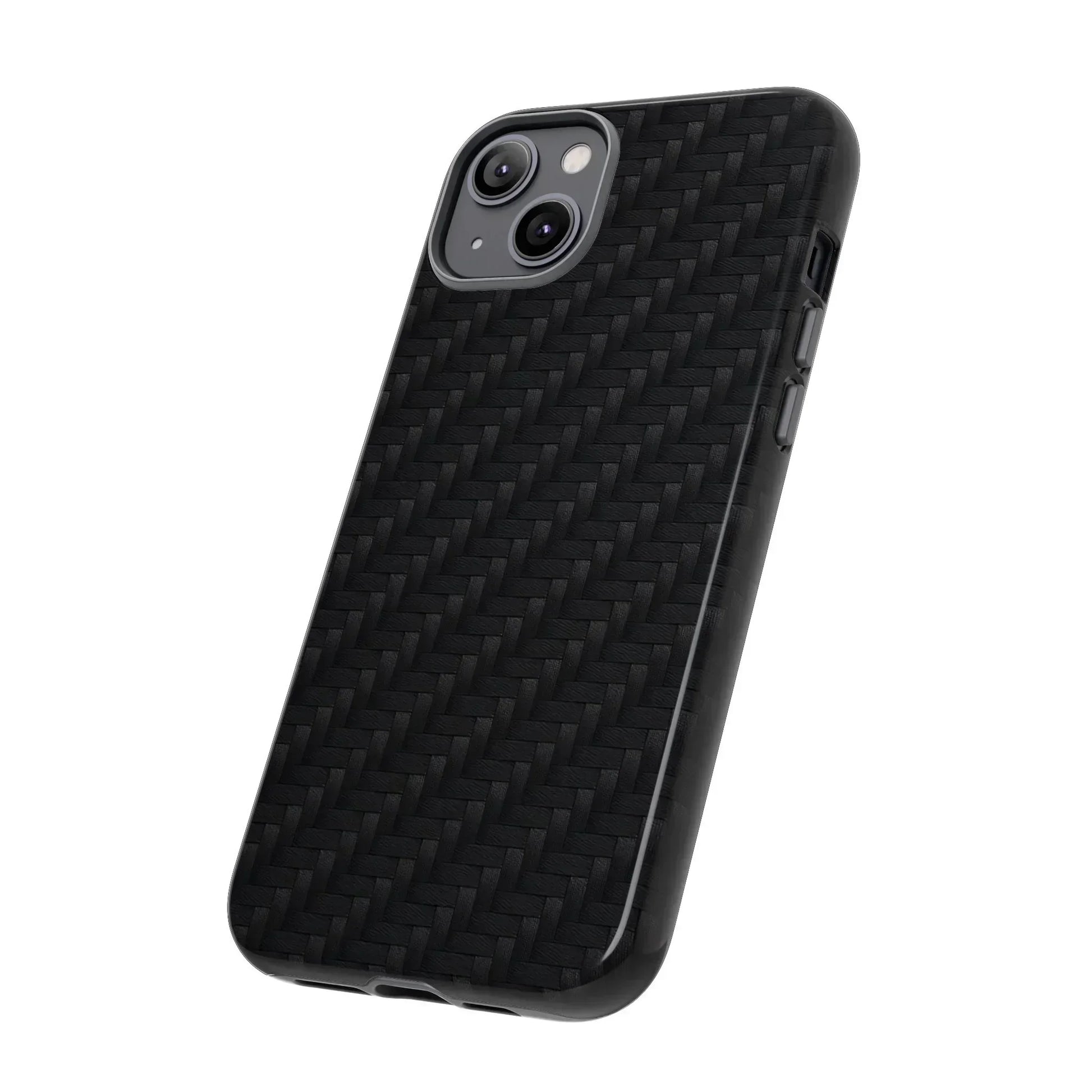 Black Carbon Phone Case Tough Case for iPhone 8-16 and Google Pixel up to 9 Models - KarArmDesign