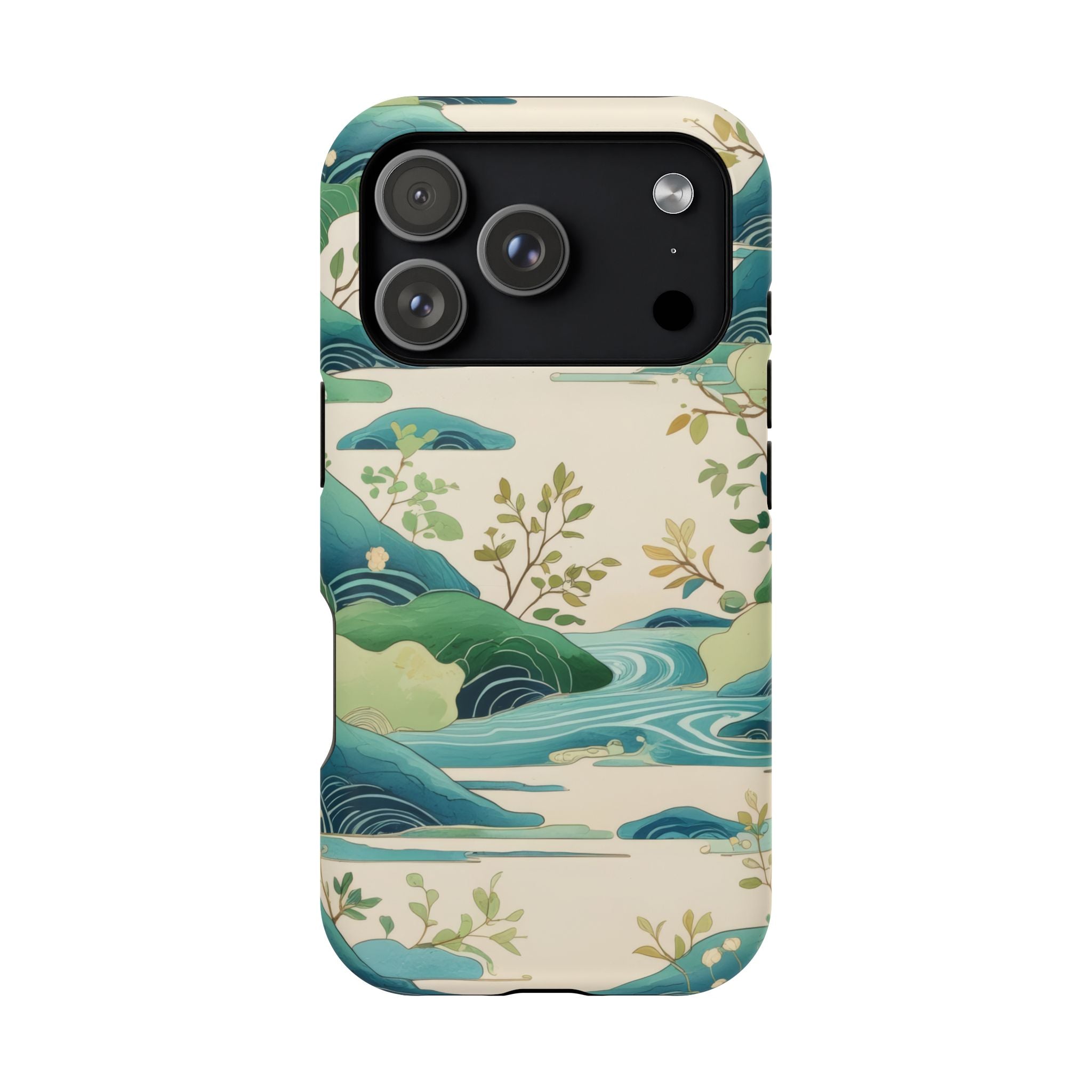 Nature Landscape Phone Case for iPhone 11-17 and Galaxy S22-S26