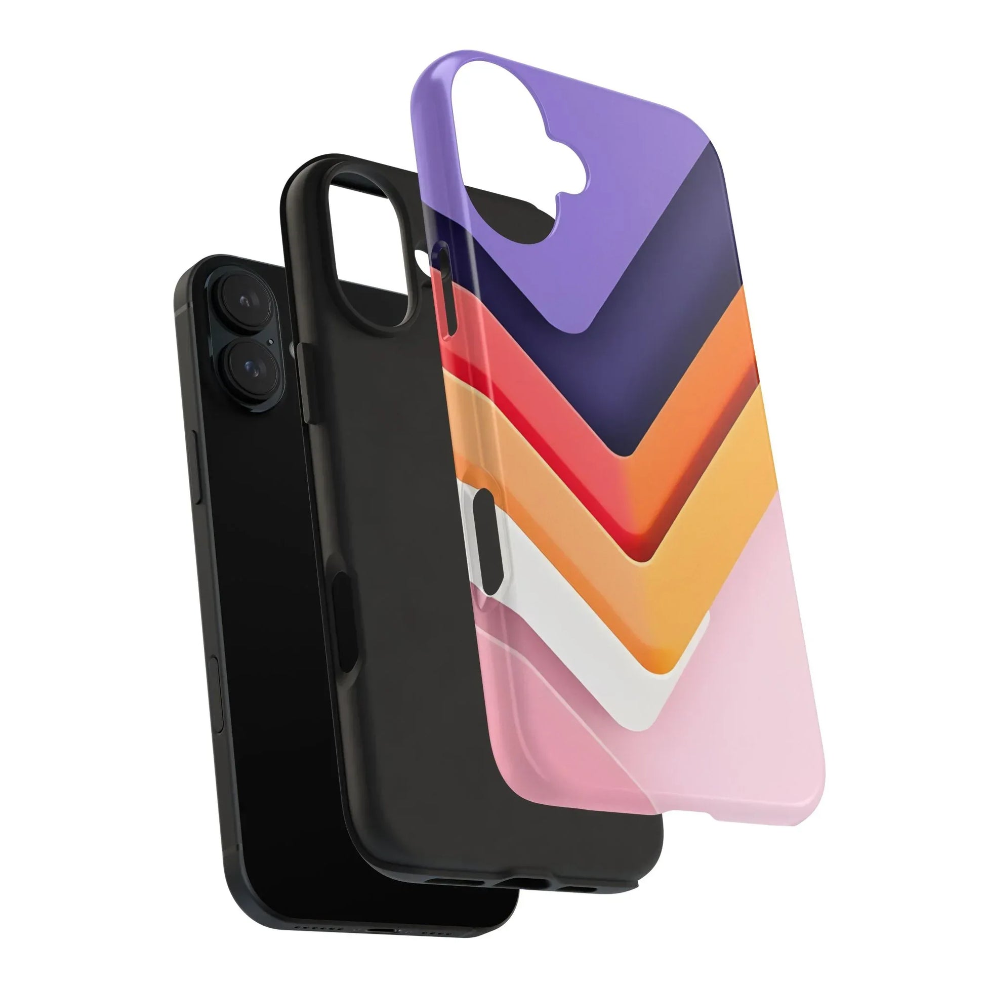 Vibrant Geometric Chevron Phone Case for iPhone and Galaxy - KARARMDESIGN