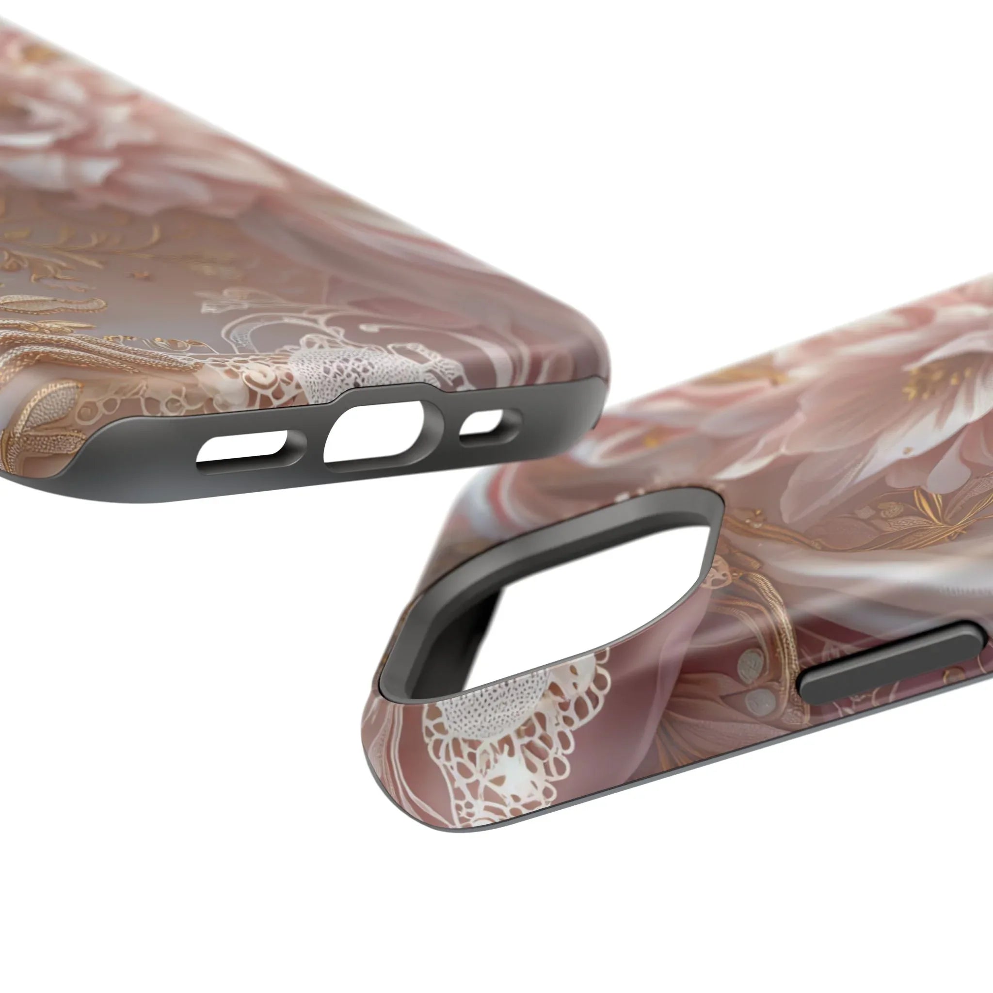 Elegant Floral Phone Case for iPhone 11-17 and Samsung Galaxy S21-S22 - KARARMDESIGN