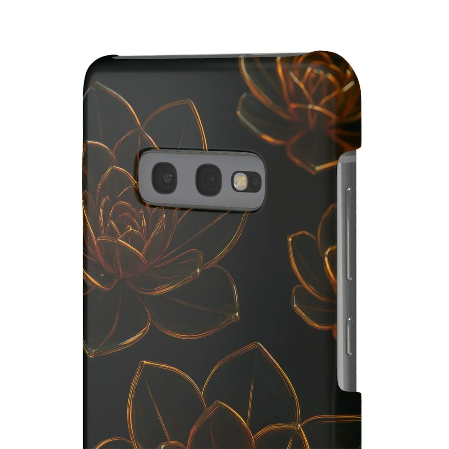 Glass Flower Phone Case for iPhone 7-16 and Galaxy S10-S24 Models