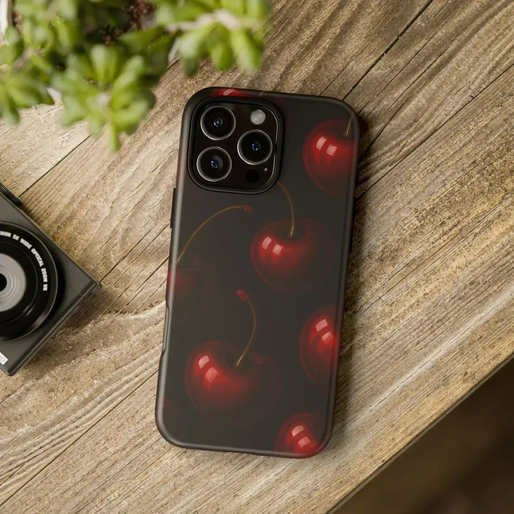 Cherry Phone Case for iPhone X-16 and Galaxy S20-S25 - KARARMDESIGN