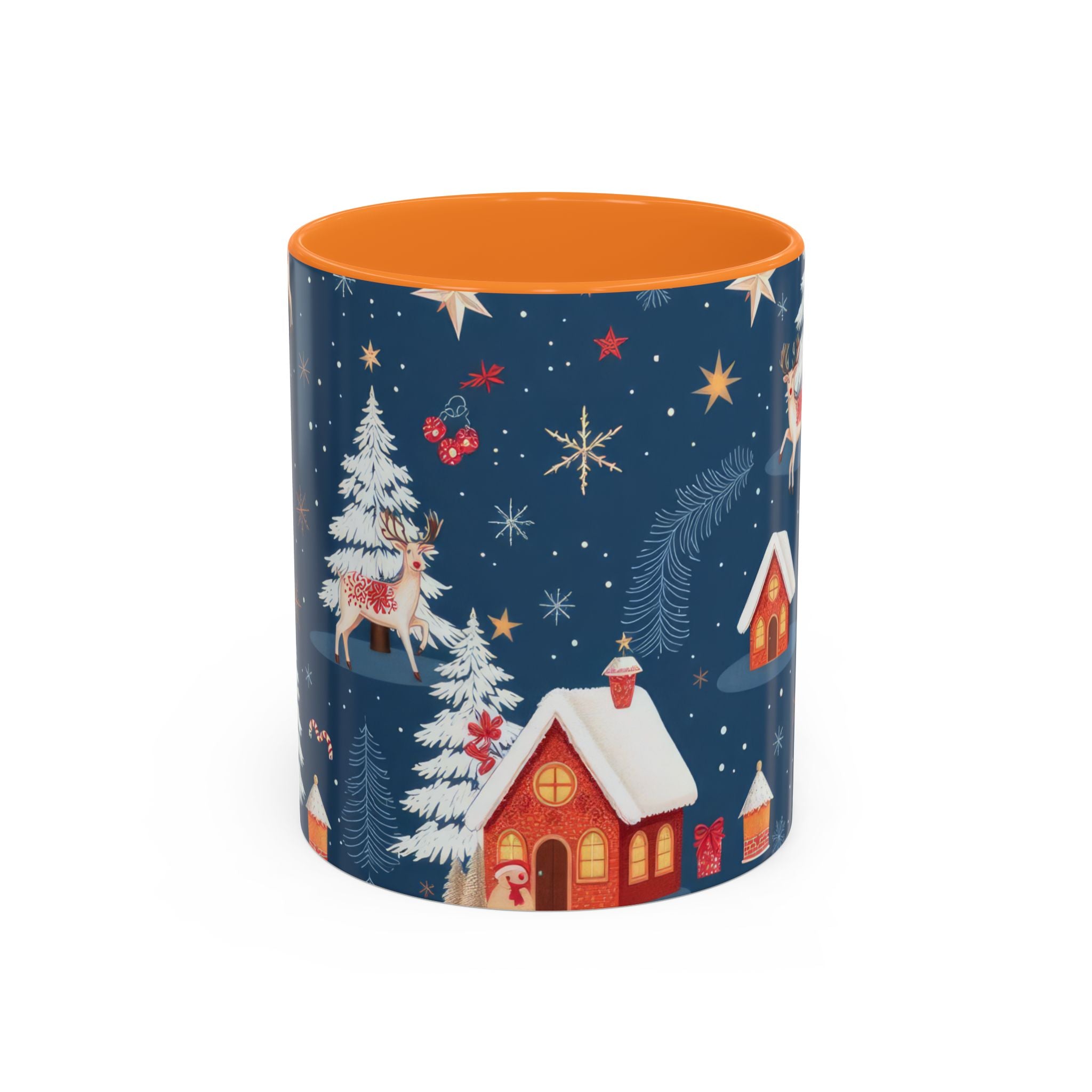 Dark Blue Christmas Mug - Colorful Mugs (11oz, 15oz)