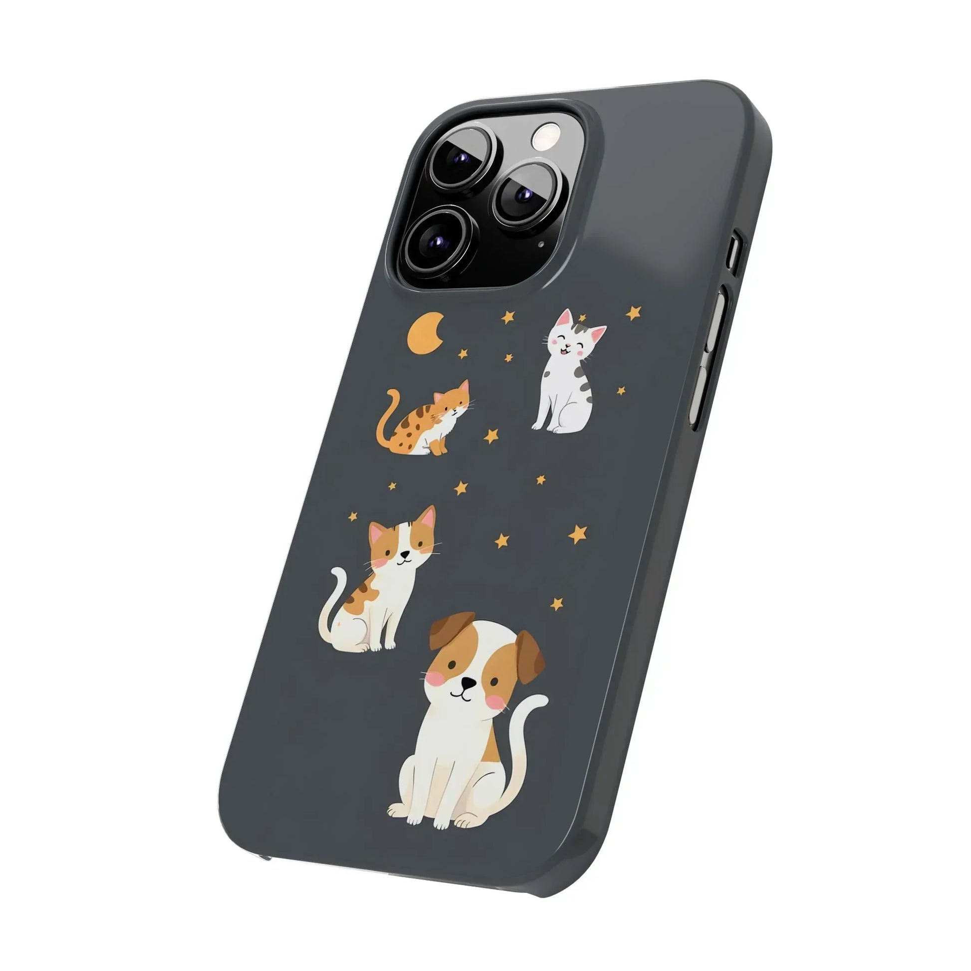 Cute Cat and Dog Phone Case for iPhone 11-17 - KARARMDESIGN