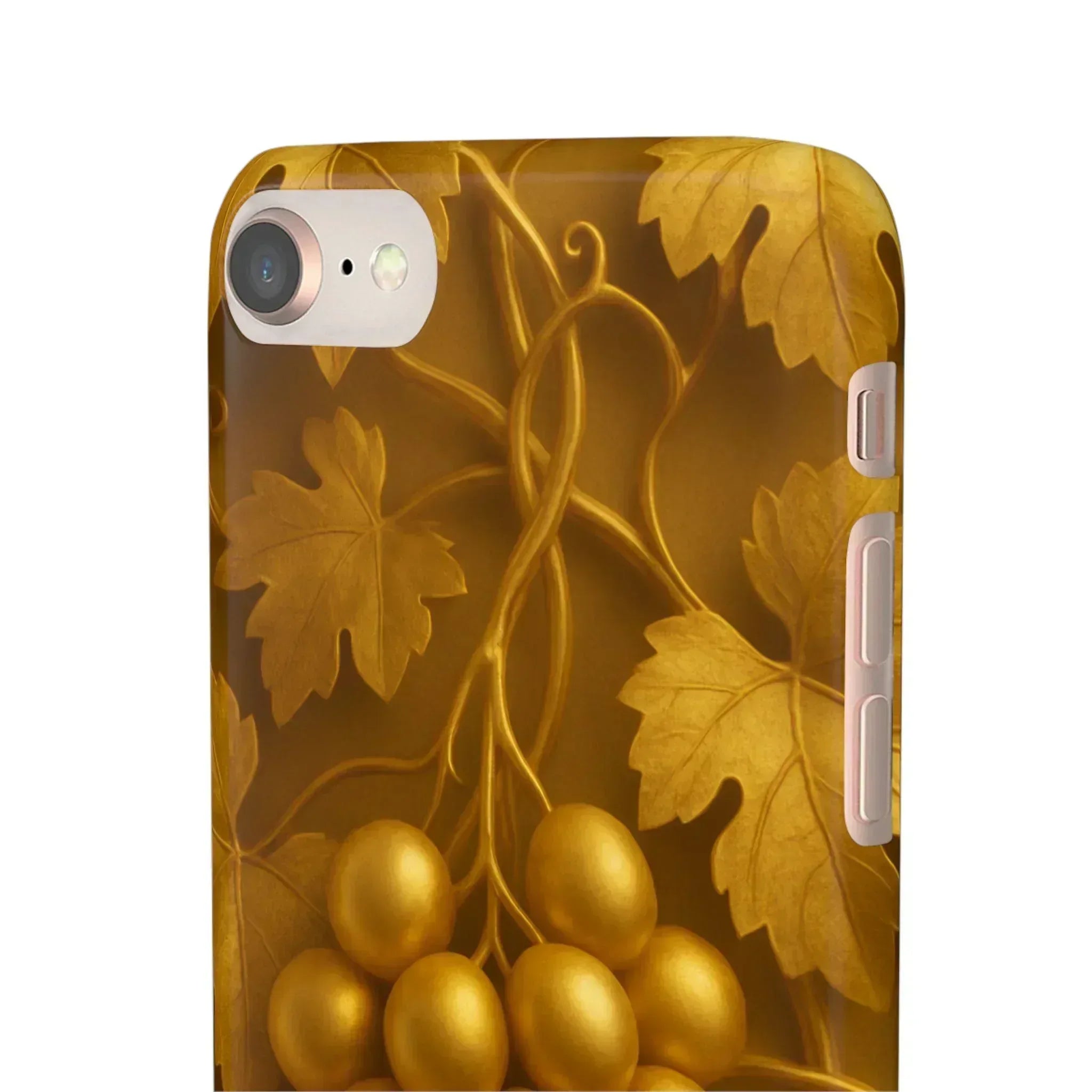 Golden Grapes Phone Case for iPhone 8–16 - KARARMDESIGN