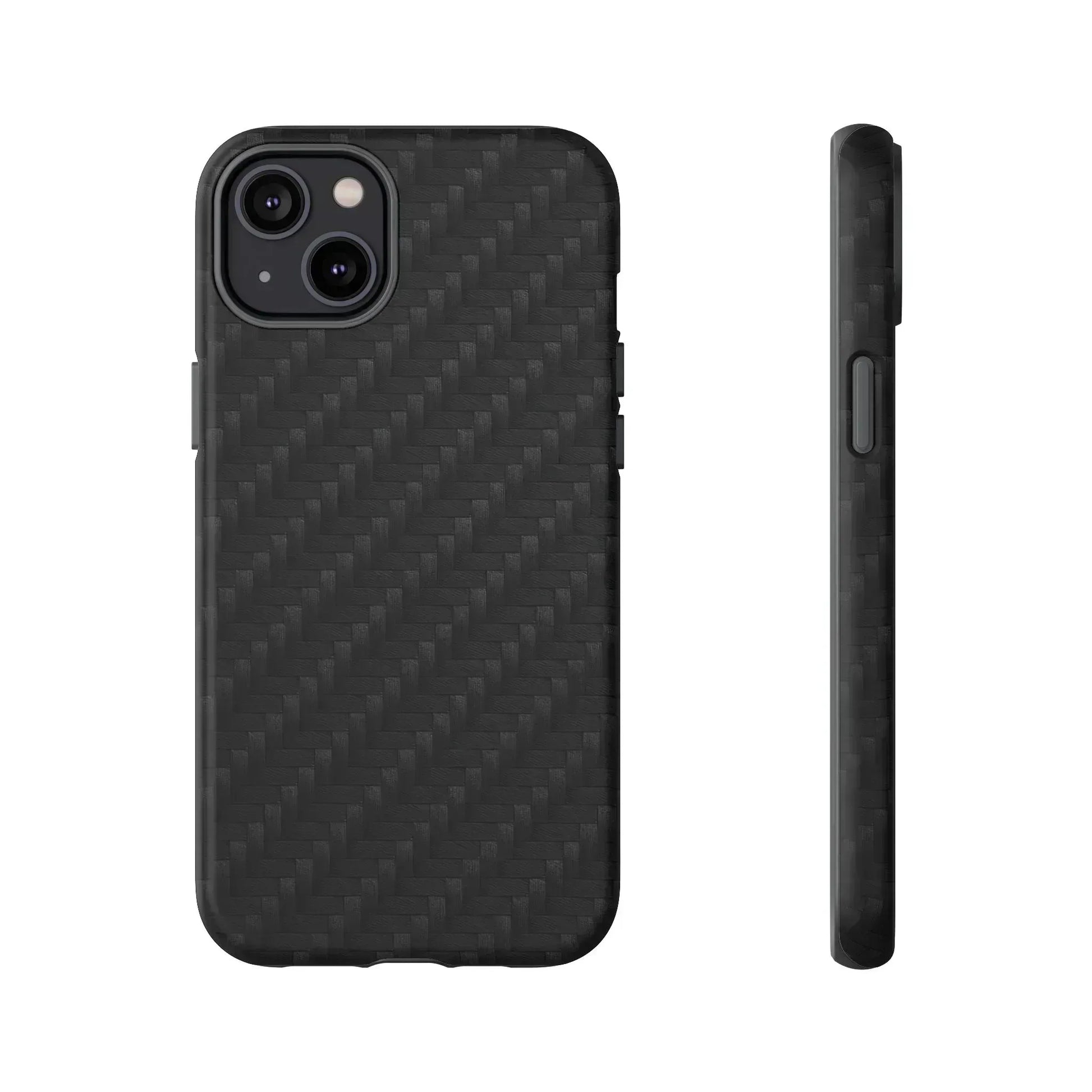 Black Carbon Phone Case for iPhone 8-16 and Google Pixel up to 9 - KARARMDESIGN