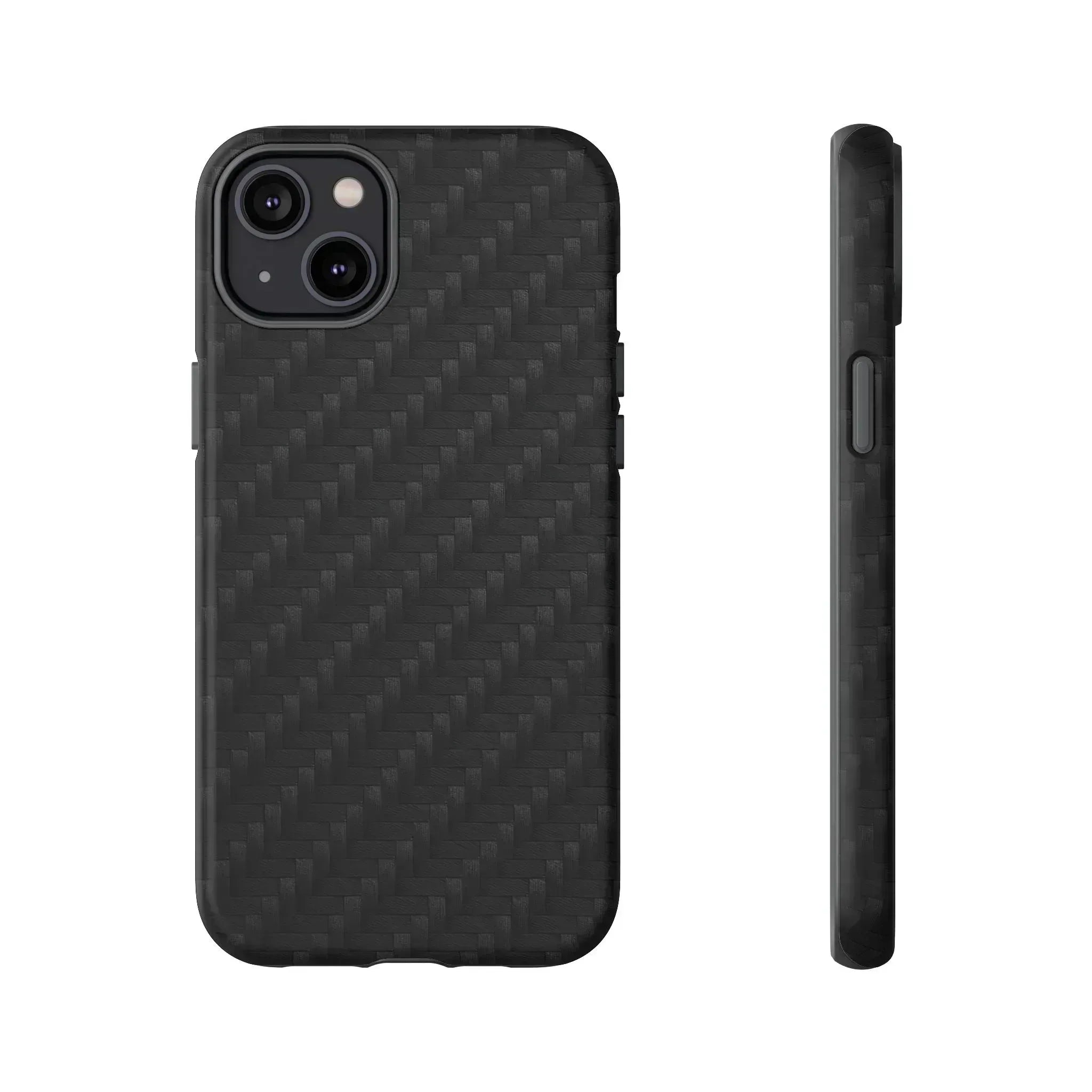 Black Carbon Phone Case for iPhone 8-16 and Google Pixel up to 9 - KARARMDESIGN