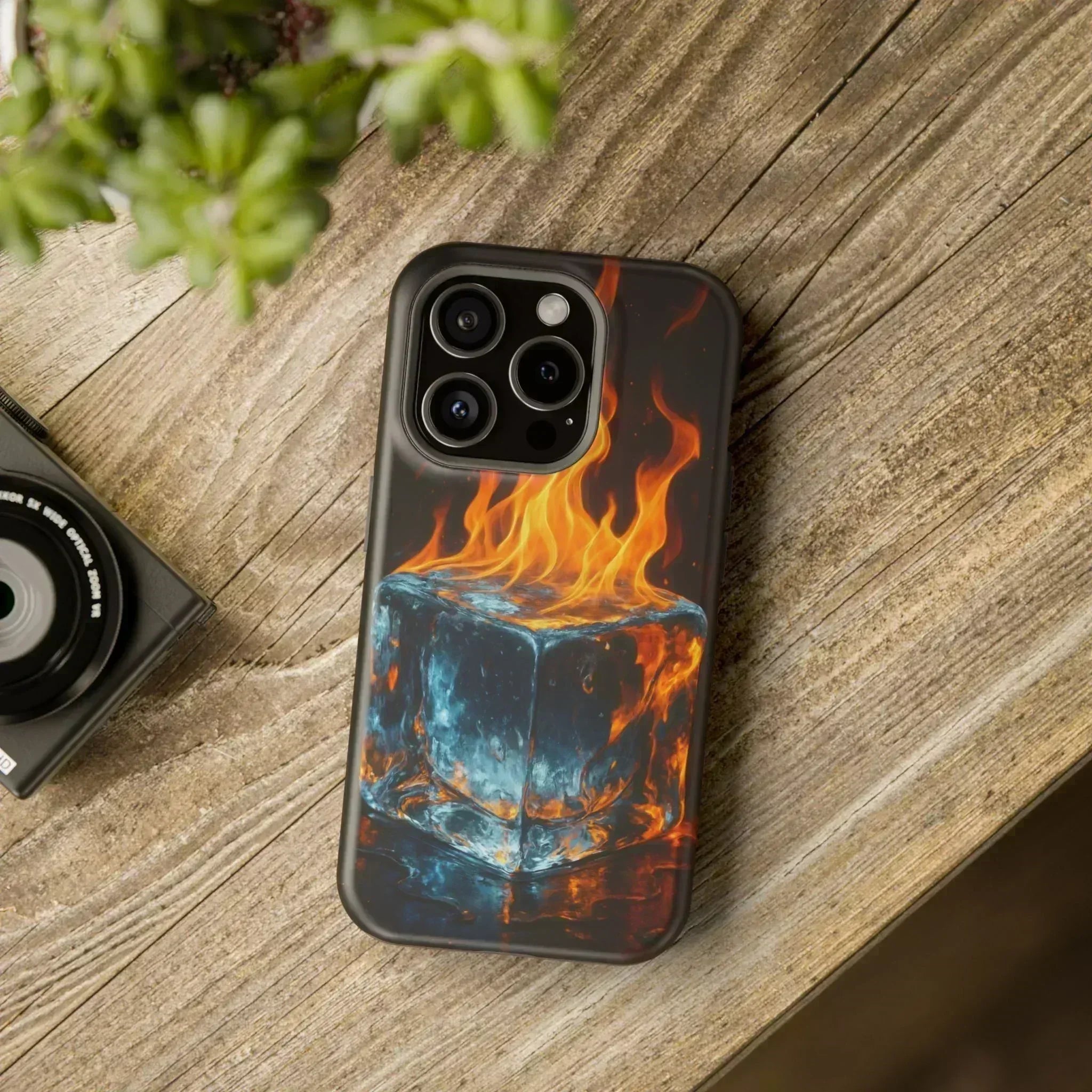 Flame Ice Phone Case for iPhone 12-16 and Galaxy S21-S22 - KARARMDESIGN