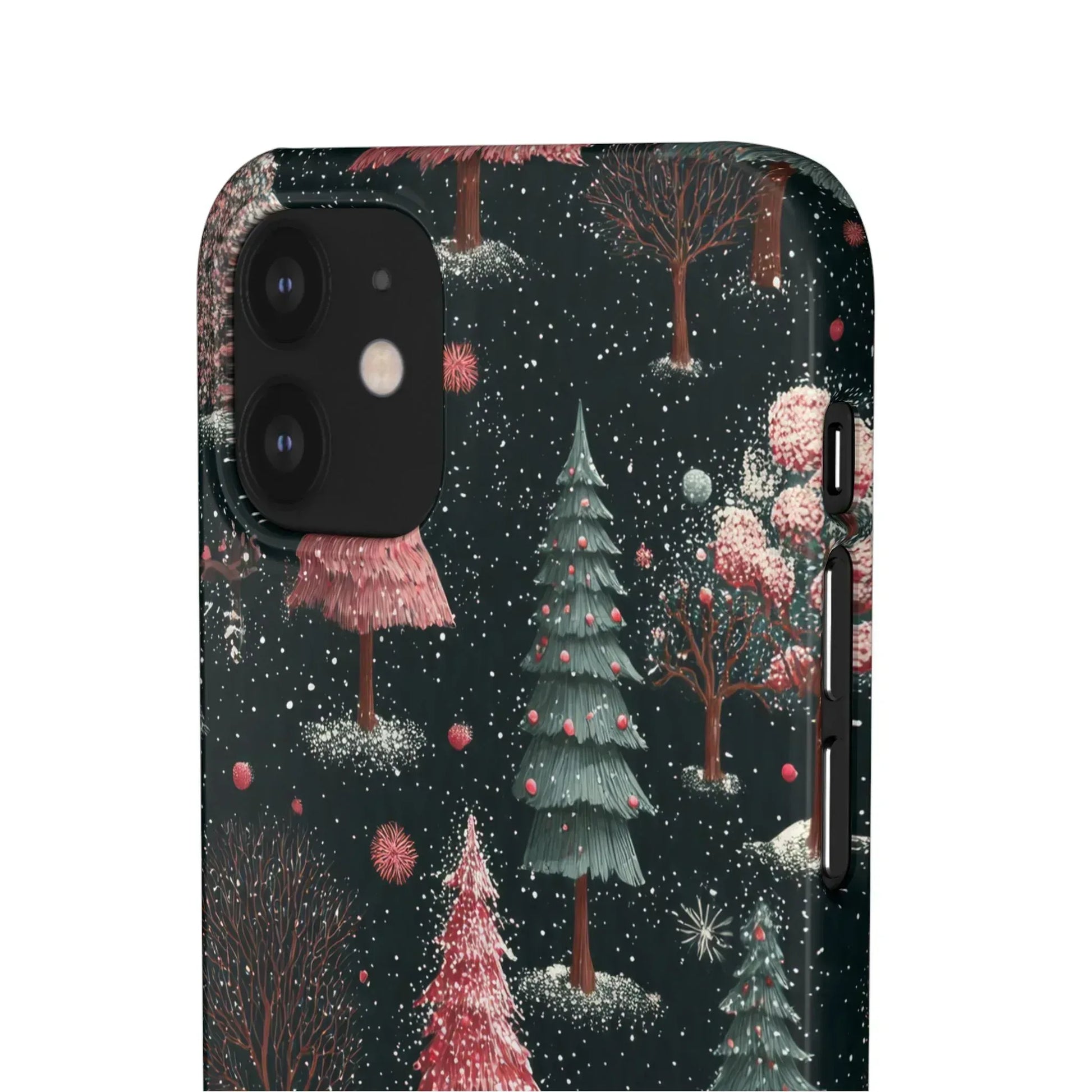 Winter Bloom Forest Phone Case for iPhone 11-17 and Galaxy S20-S25 - KARARMDESIGN