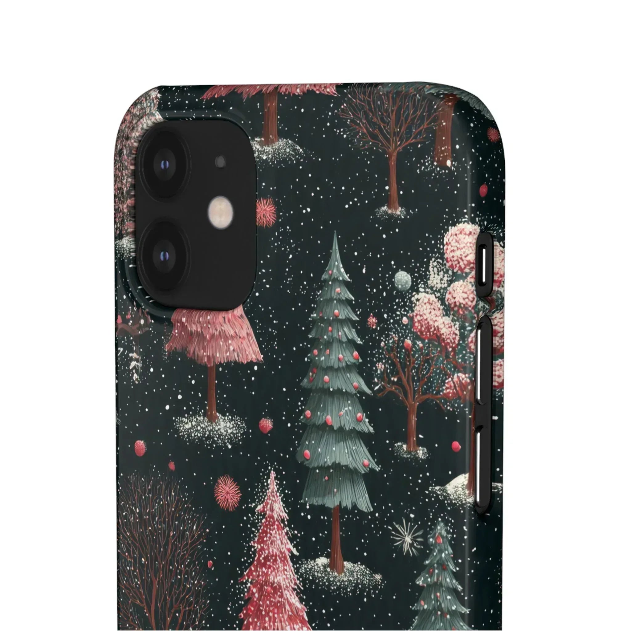 Winter Bloom Forest Phone Case for iPhone 11-17 and Galaxy S20-S25 - KARARMDESIGN