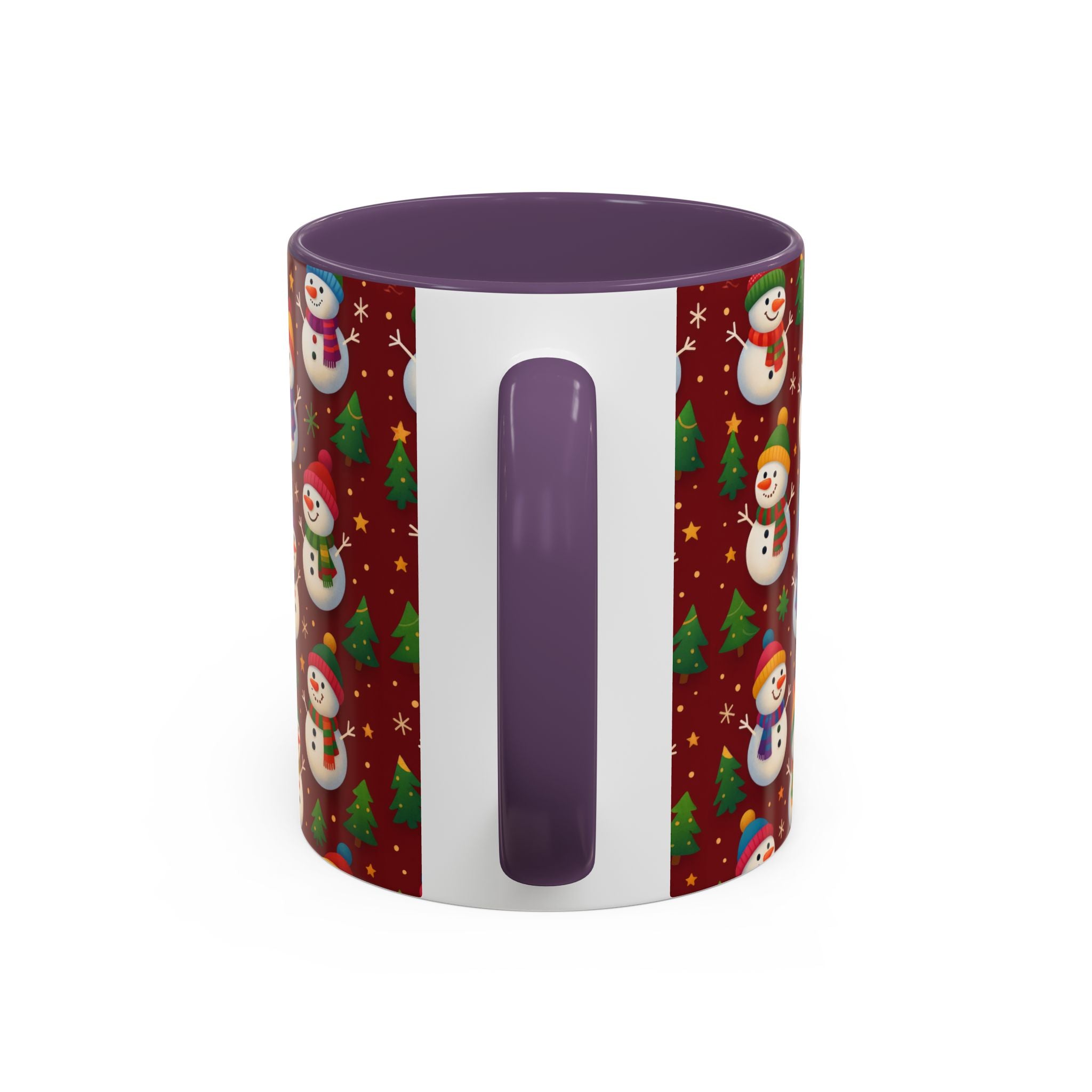 Festive Snowman Parade Accent Coffee Mug (11oz)