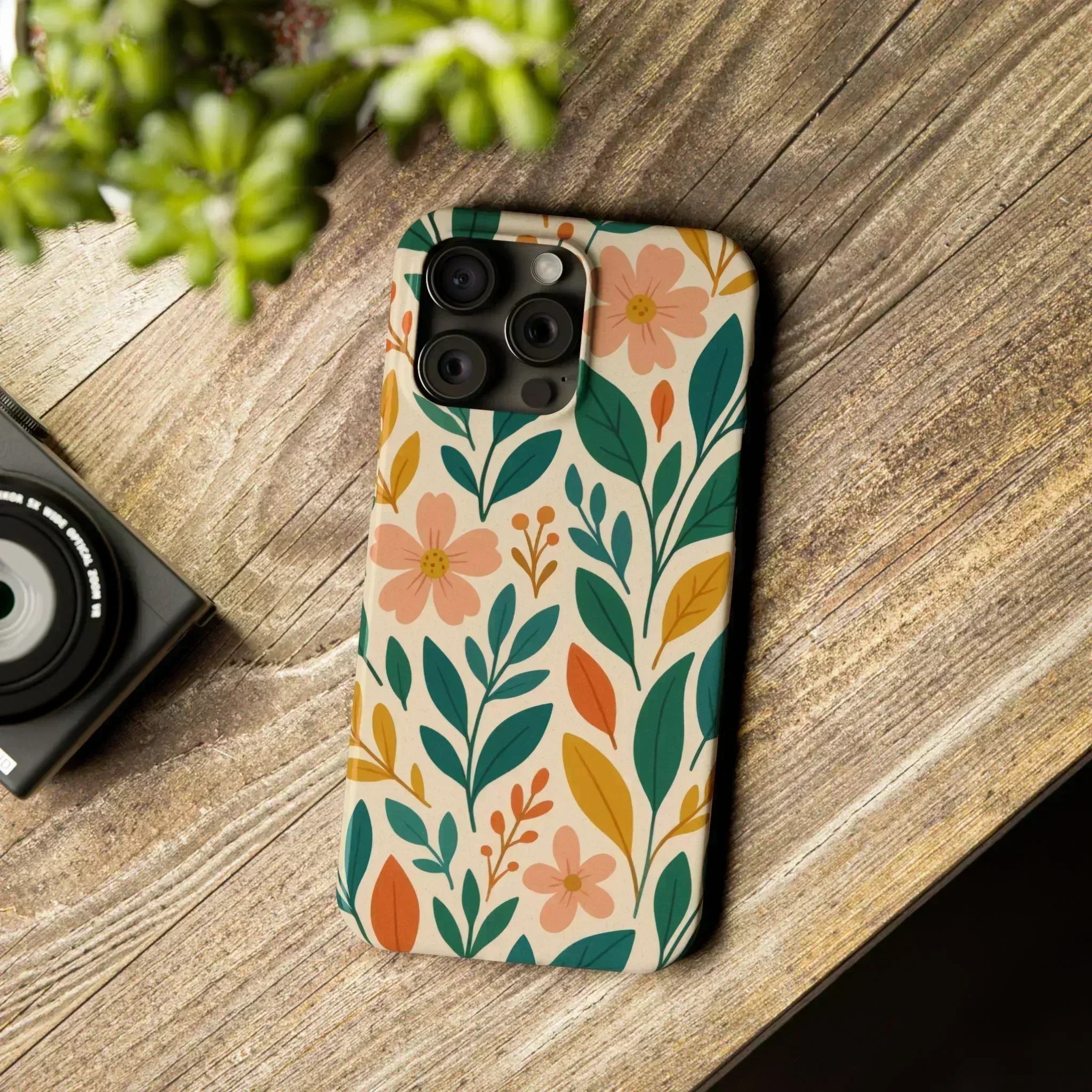 Floral Harmony Phone Case for iPhone 11-16 - KARARMDESIGN