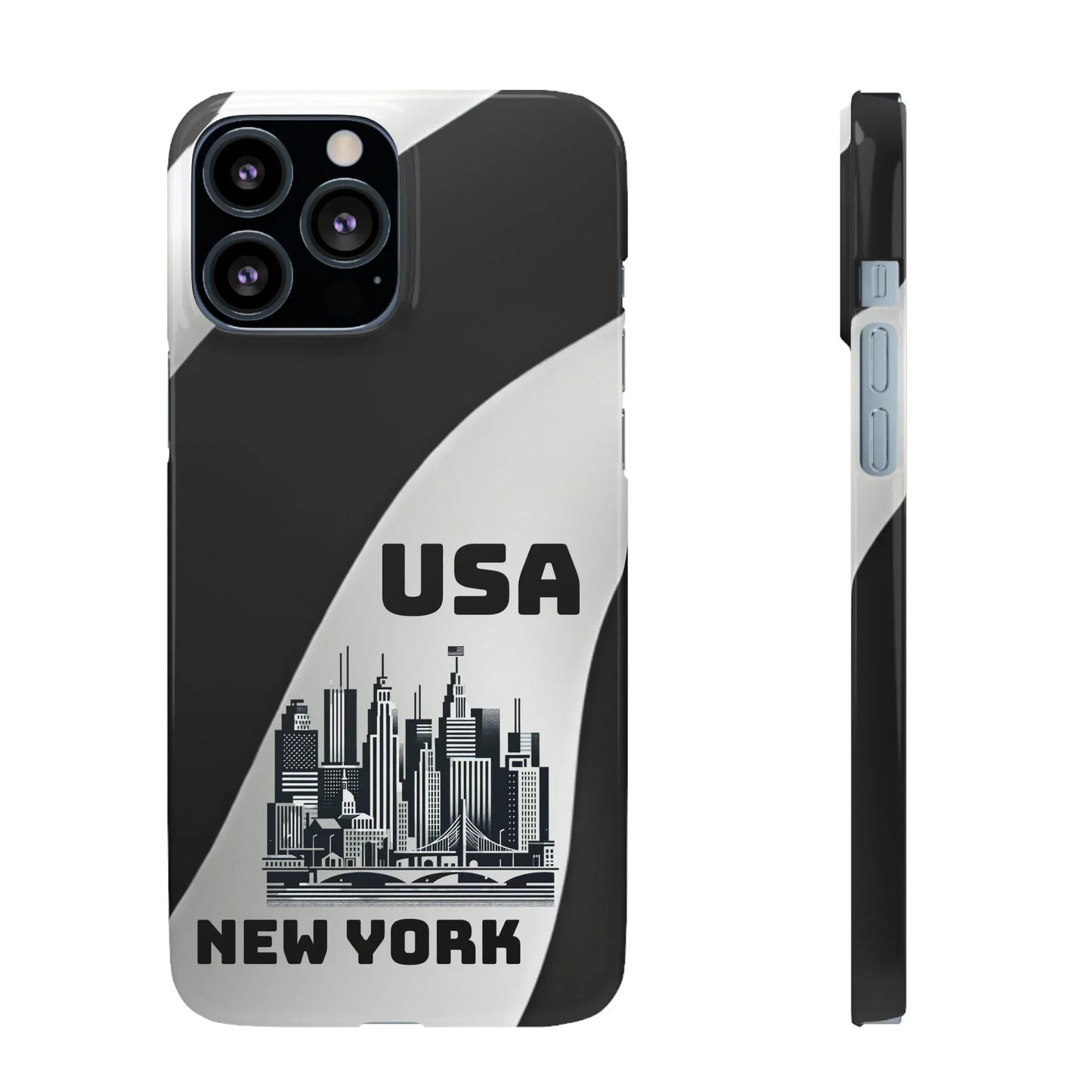 Monochrome New York City Skyline Phone Case for iPhone, Galaxy & Pixel - KarArmDesign