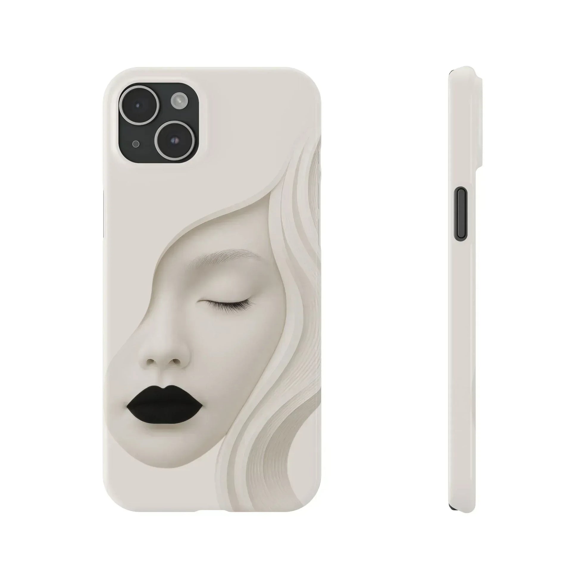 Minimalist Face Phone Case for iPhone 11-17 - KARARMDESIGN