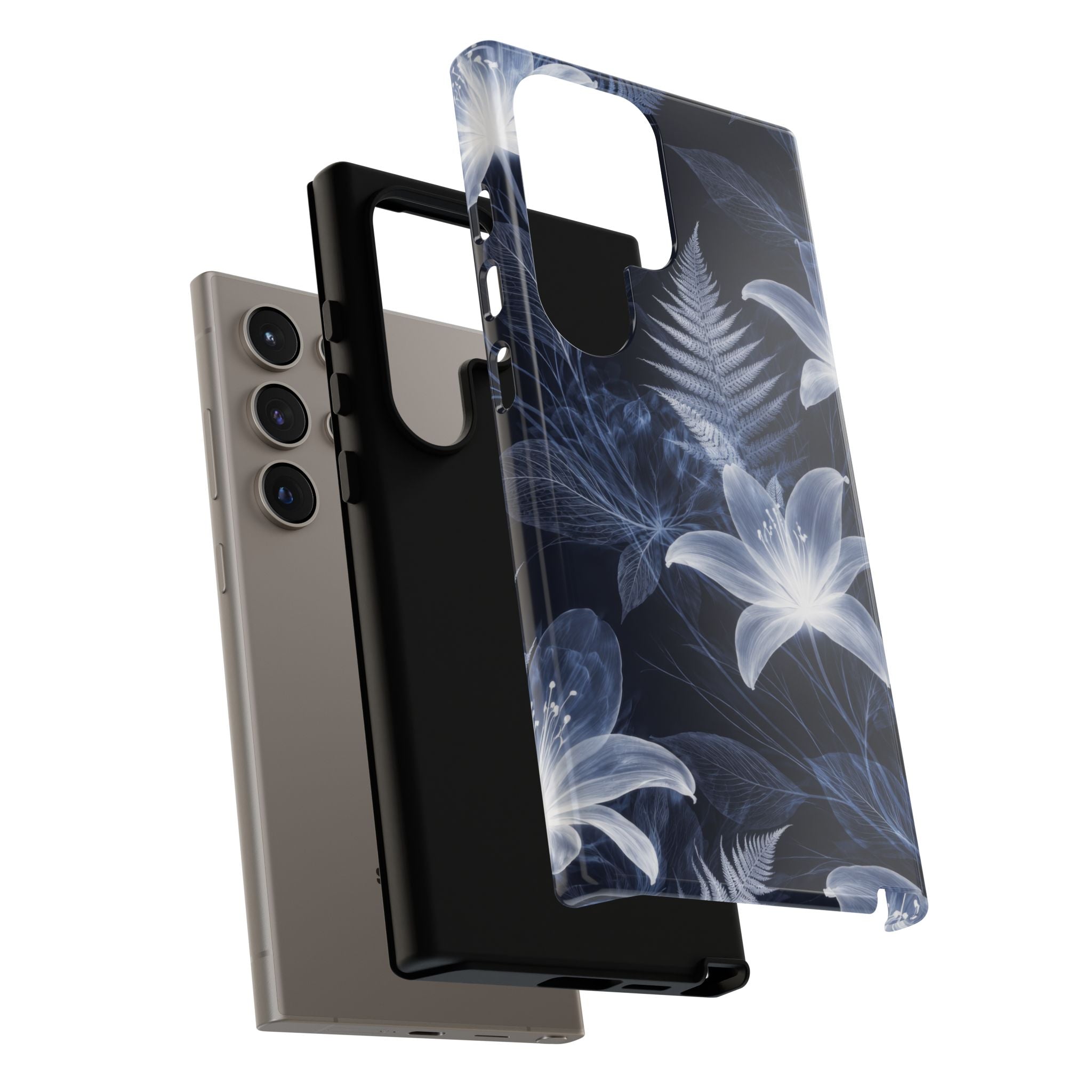 Moonlight Garden Phone Case for iPhone 11-17 and Galaxy S20-S26