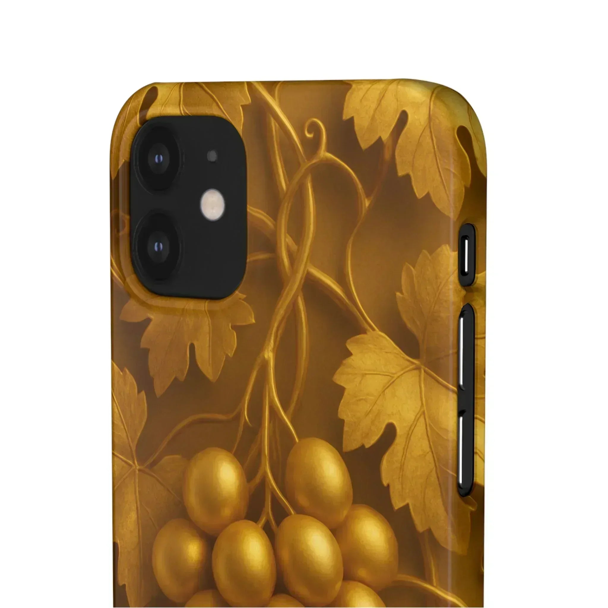 Golden Grapes Phone Case for iPhone 8–16 - KARARMDESIGN