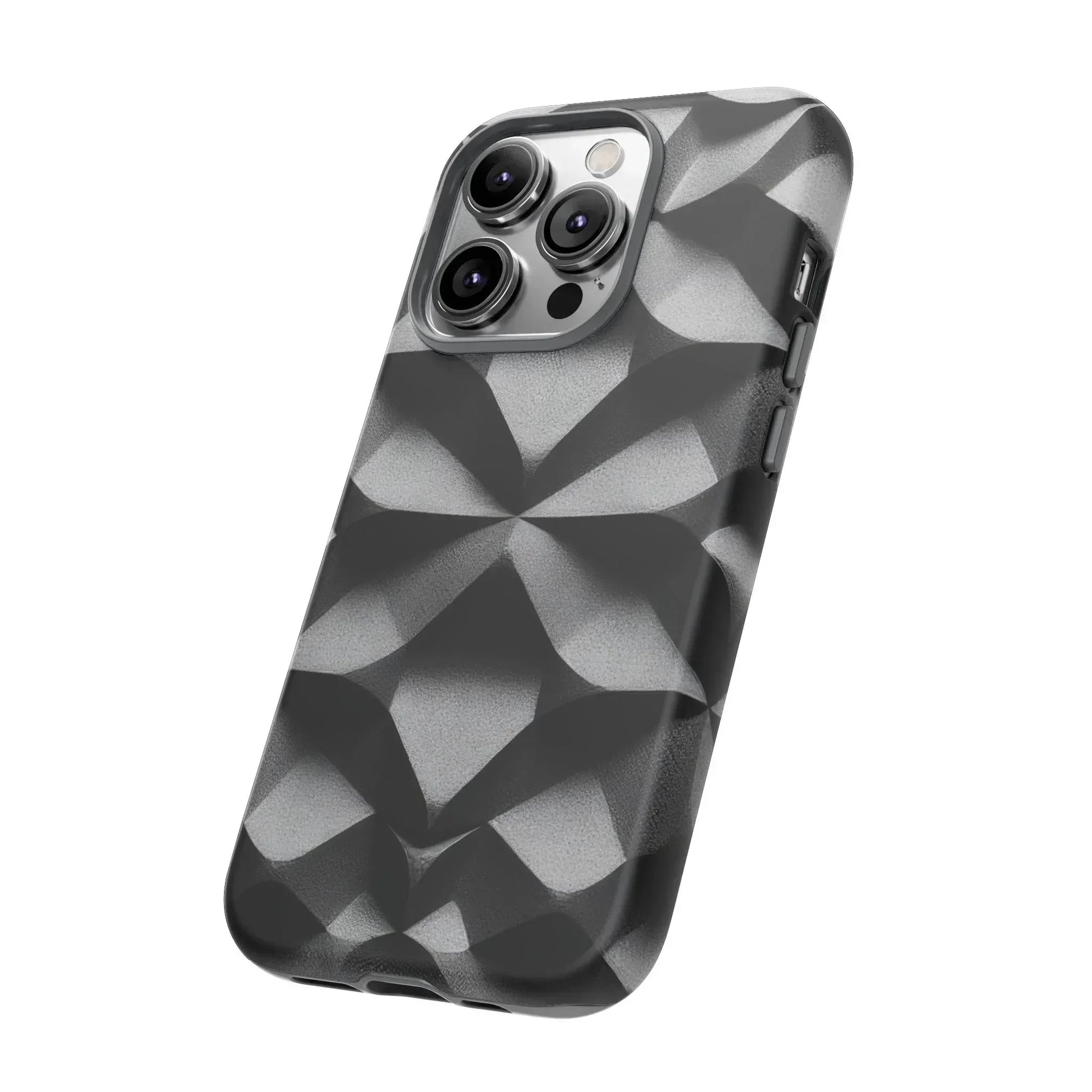 3D Geometric Phone Case for iPhone 8–17 - KARARMDESIGN