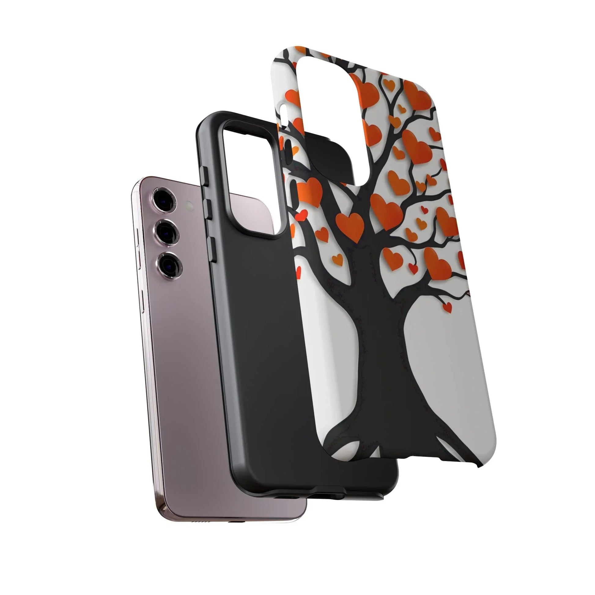 Heart Design Phone Case for iPhone 11–17 and Galaxy S20–S25 - KARARMDESIGN