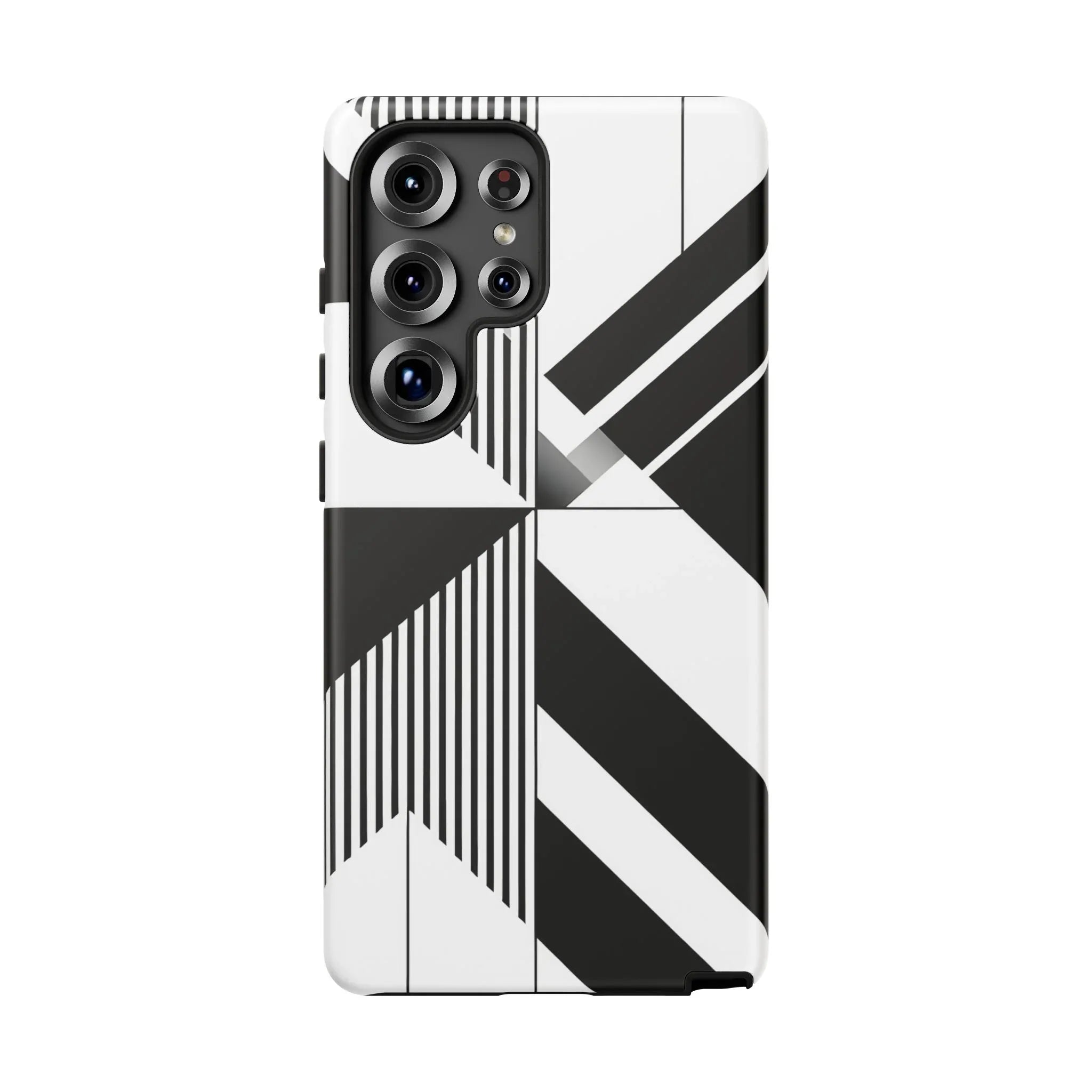 Monochrome Tough Phone Case for iPhone 11-16 and Galaxy S20–S25 - KARARMDESIGN