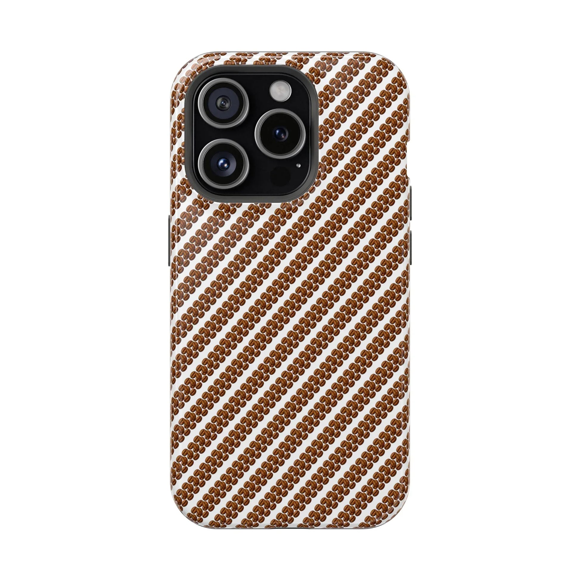 Stylish Coffee Pattern Phone Case for iPhone 11–17 and Galaxy S21–S22 - KARARMDESIGN