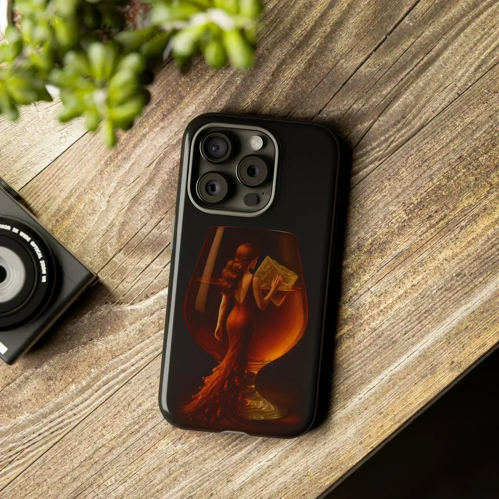 Elegant Midnight Lady Phone Case for iPhone 8-16 and Google Pixel up to 9 Models - KarArmDesign