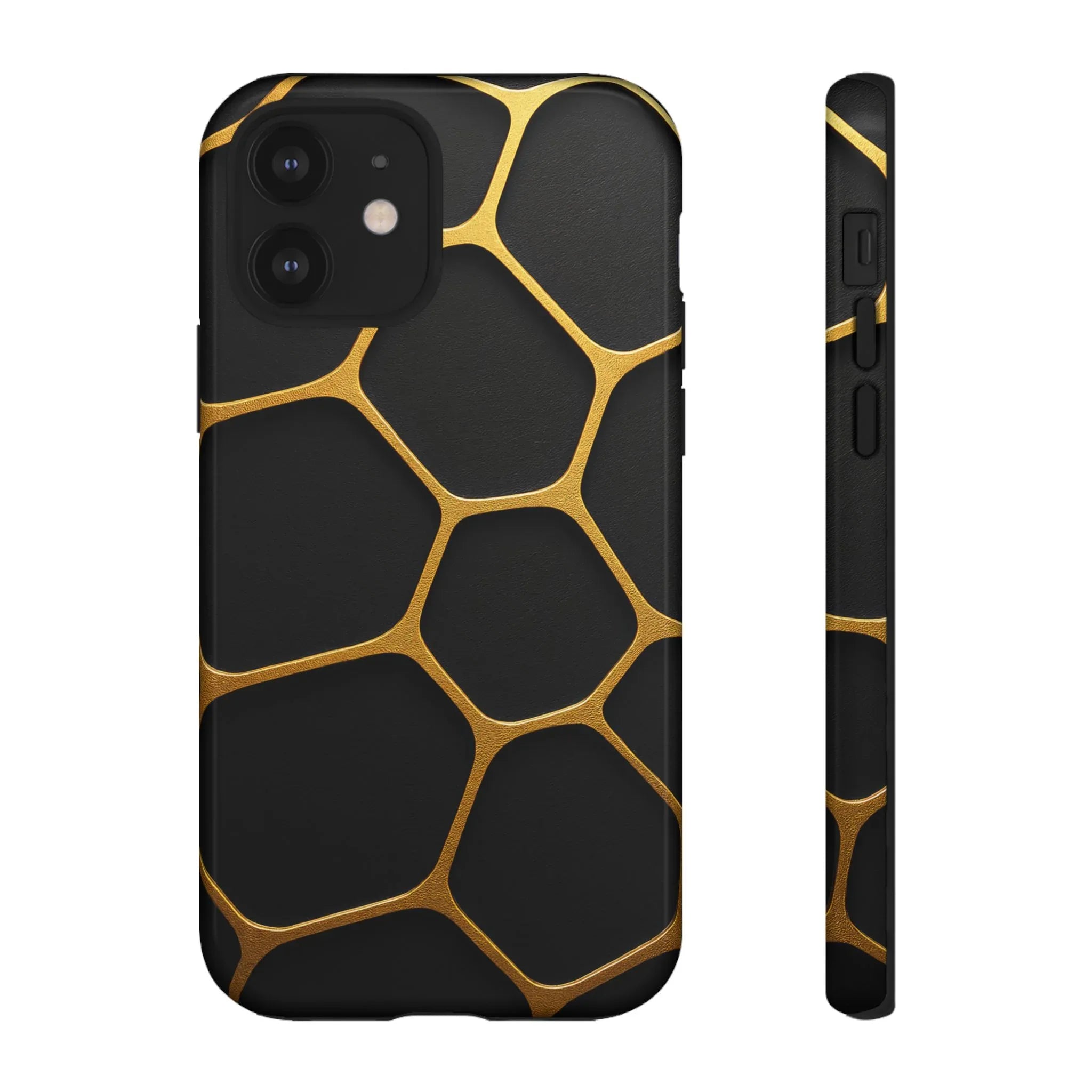 Golden Cellscape Phone Case for iPhone 8-17 and Galaxy S20-S25 - KARARMDESIGN