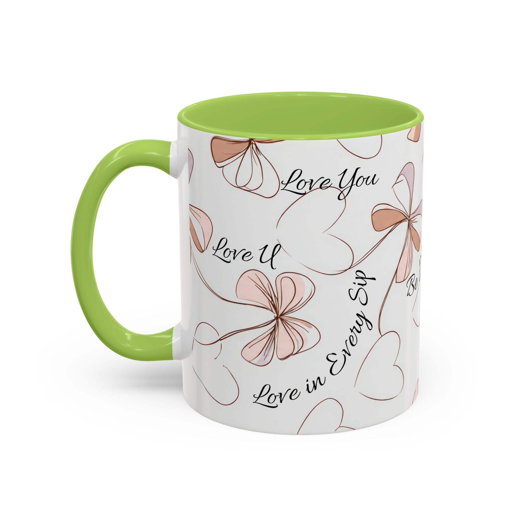 Love Messages Accent Coffee Mug (11, 15oz)