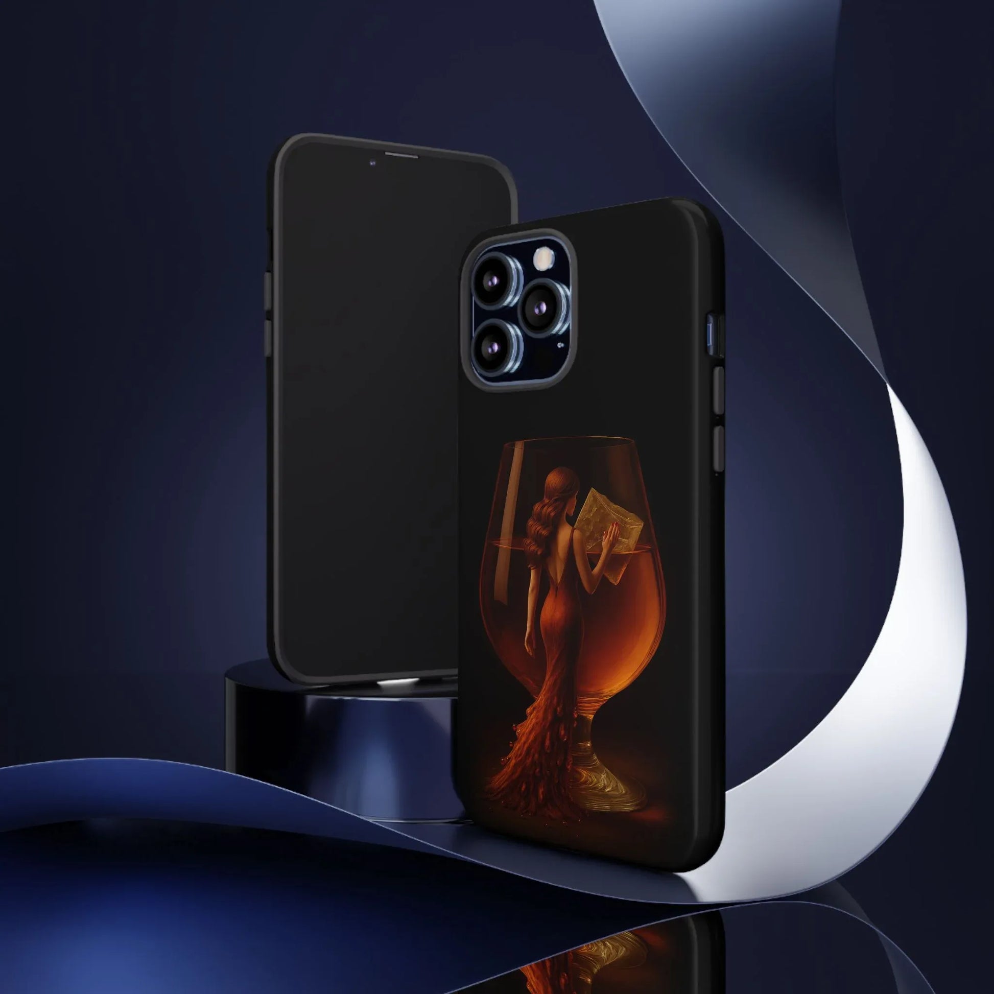 Elegant Midnight Lady Phone Case for iPhone 8-17 and Google Pixel 4-9 - KARARMDESIGN