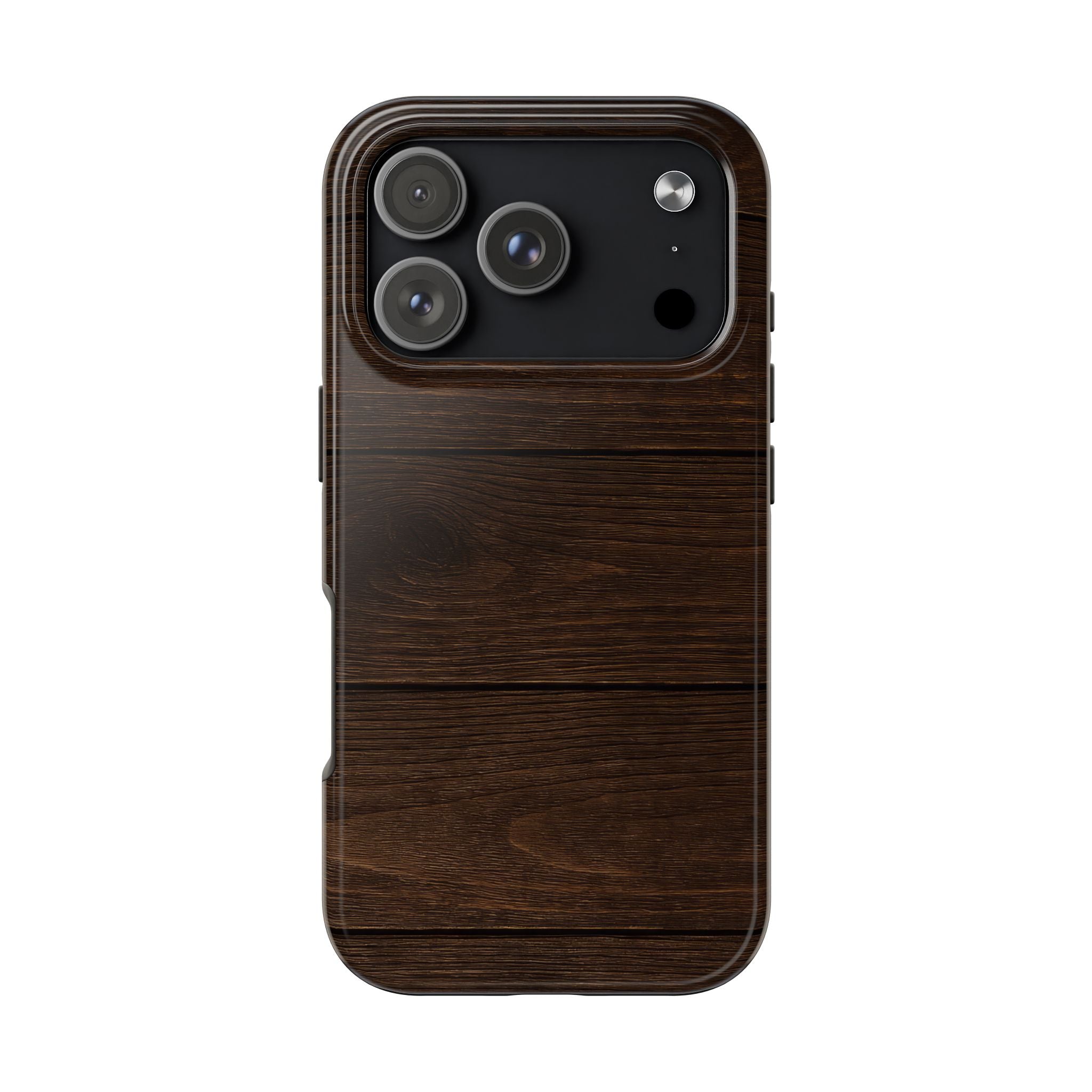 Dark Wood Grain Tough Case for iPhone & Samsung Galaxy