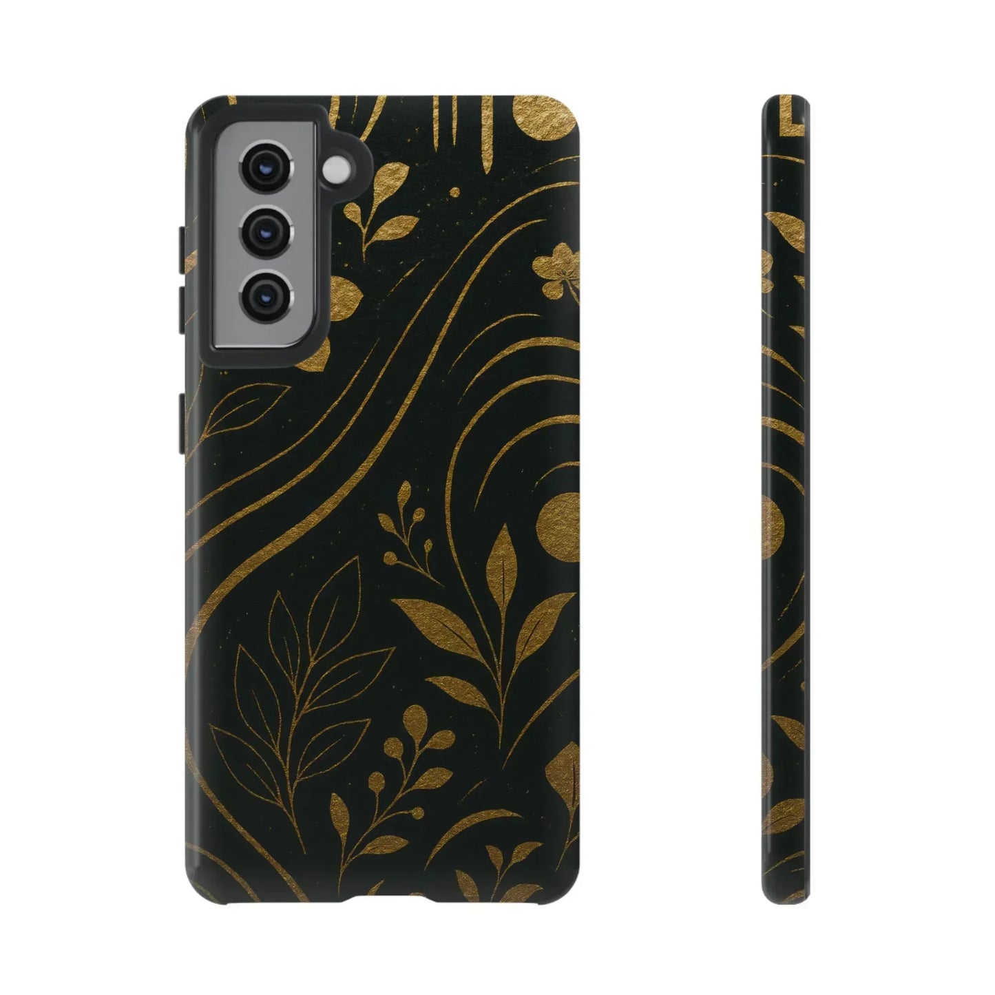 Foil Frenzy Abstract Gold Pattern Phone Case for Samsung Galaxy and Google Pixel - KarArmDesign