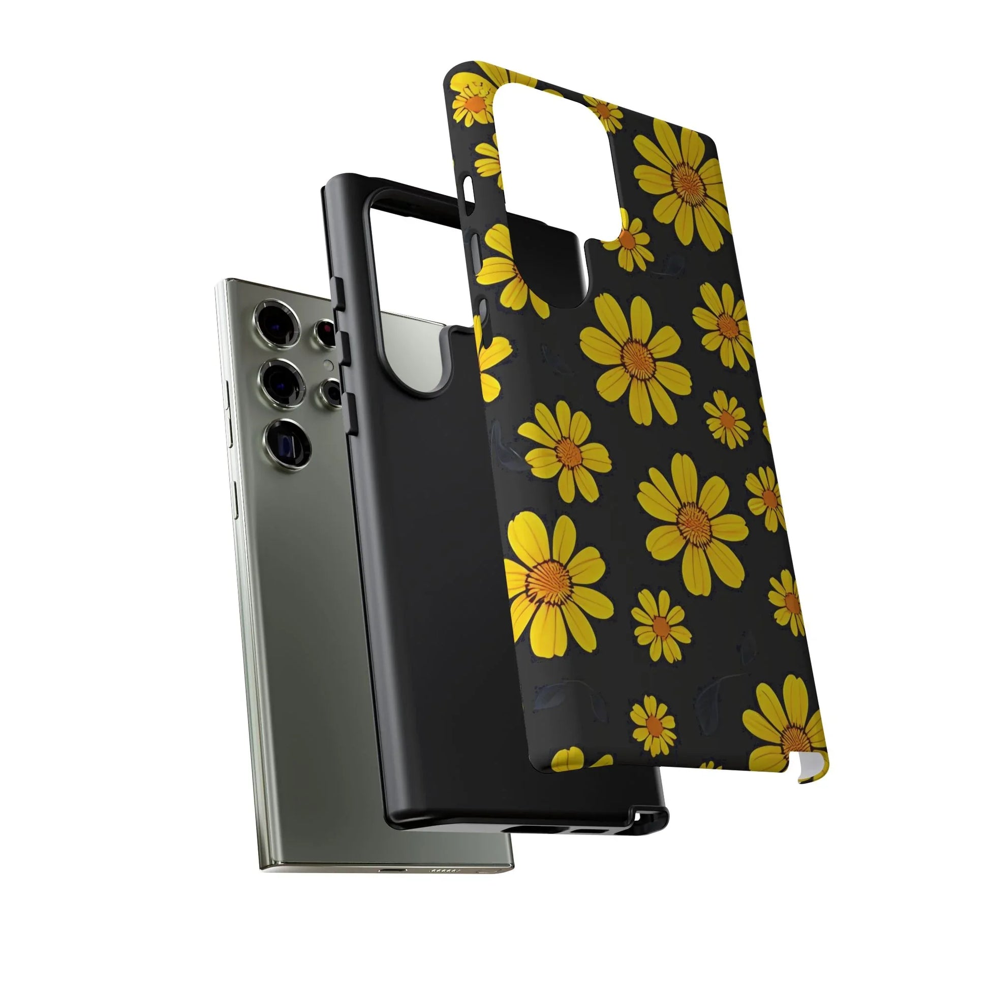 Elegant Floral Phone Case for Samsung Galaxy S20-S25 - KARARMDESIGN