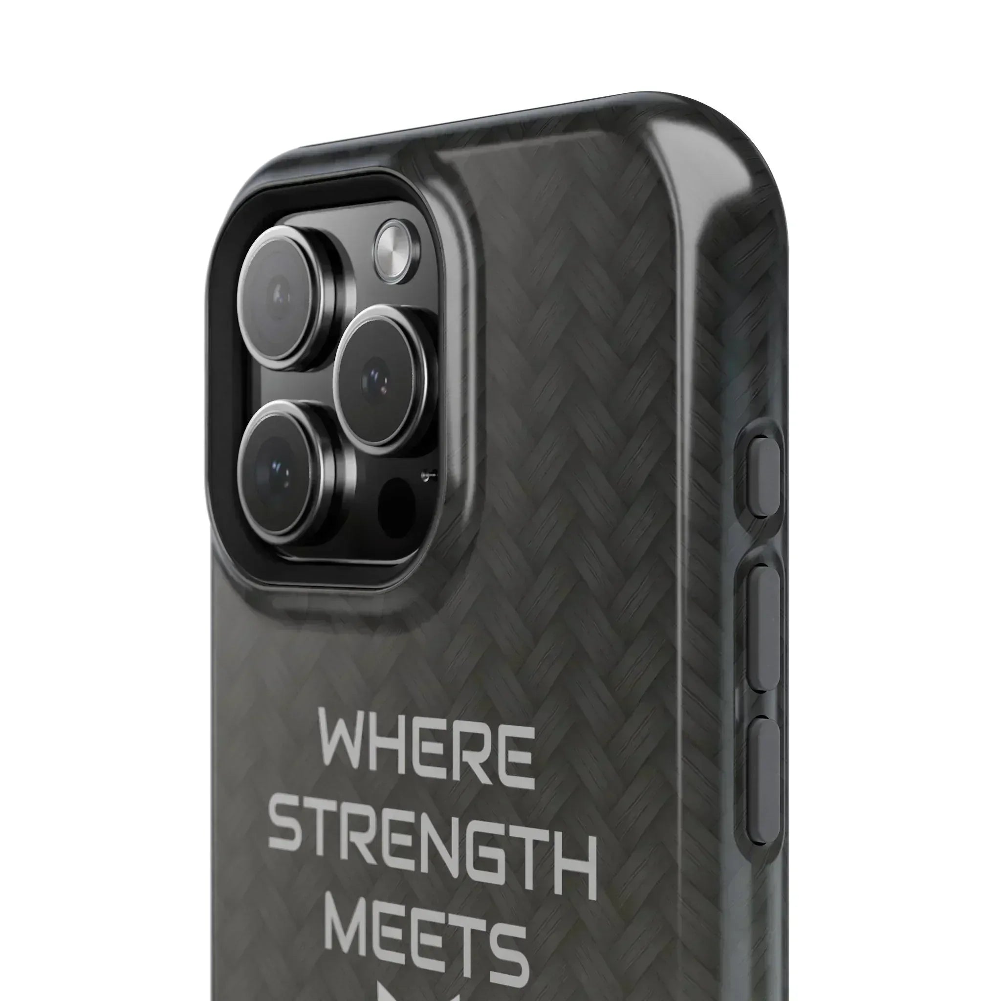 Gray Carbon Phone Case for iPhone 12-16 and Galaxy S21-S22 - KARARMDESIGN