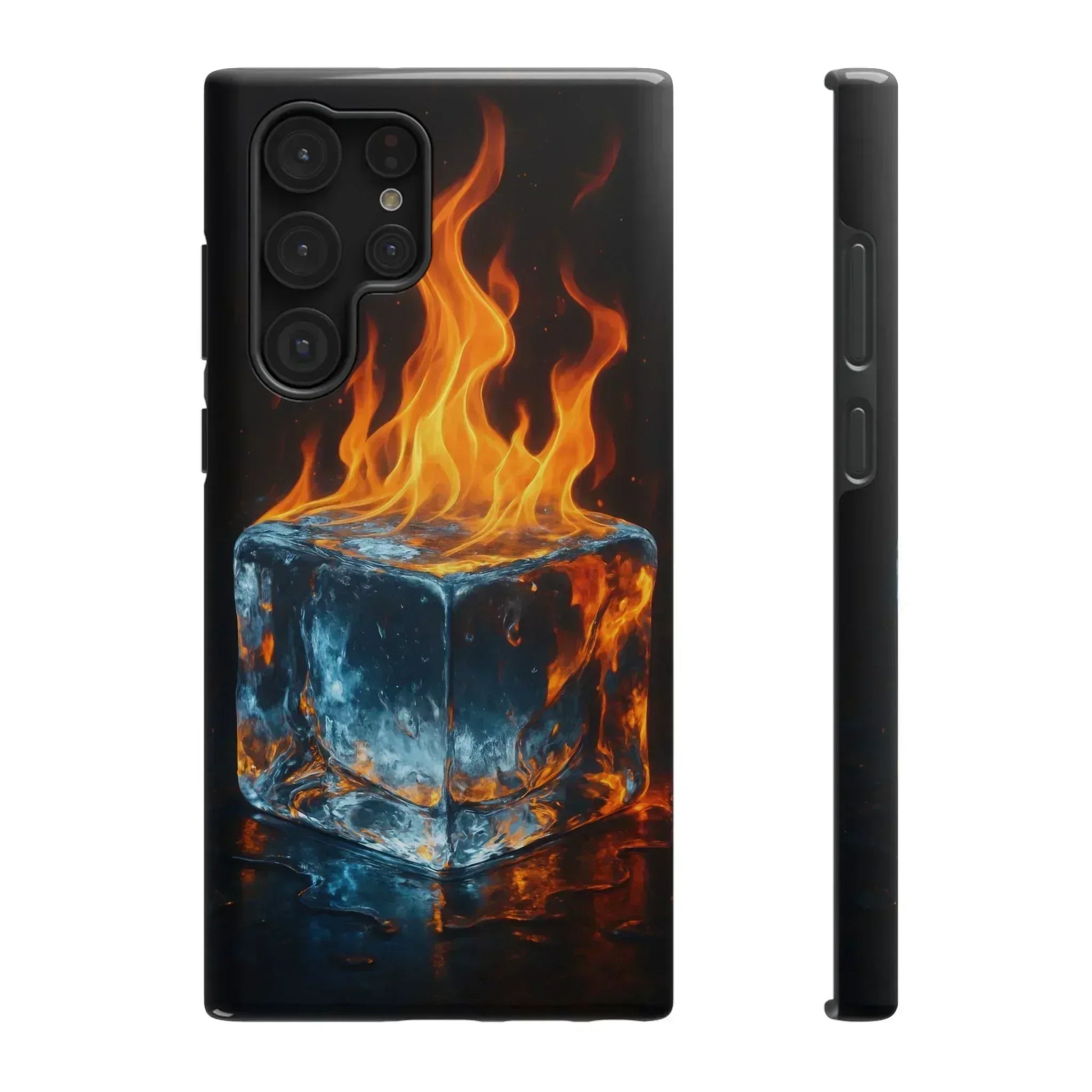 Flame Ice Phone Case for iPhone 12-16 and Galaxy S21-S22 - KARARMDESIGN