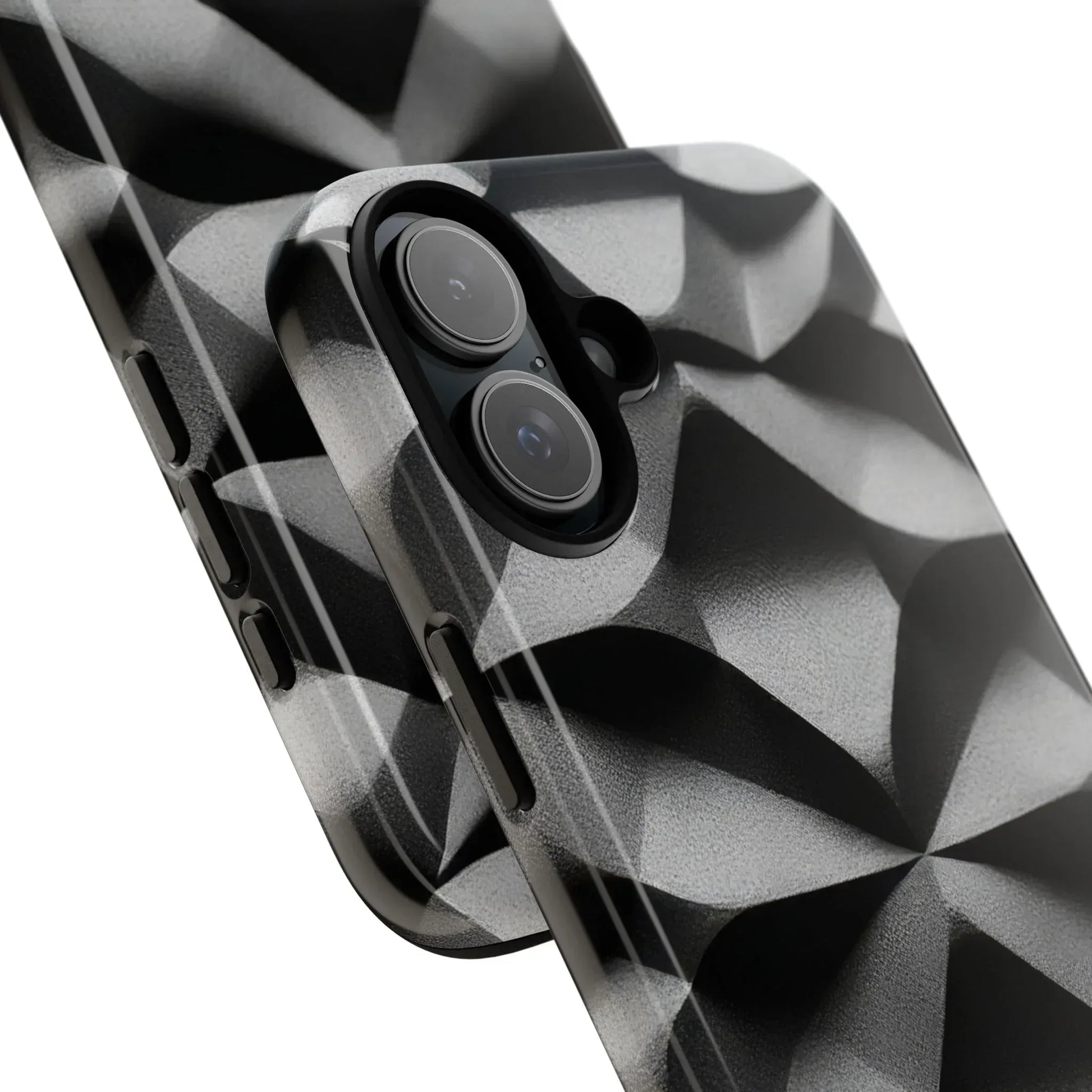 3D Geometric Phone Case for iPhone 8–17 - KARARMDESIGN