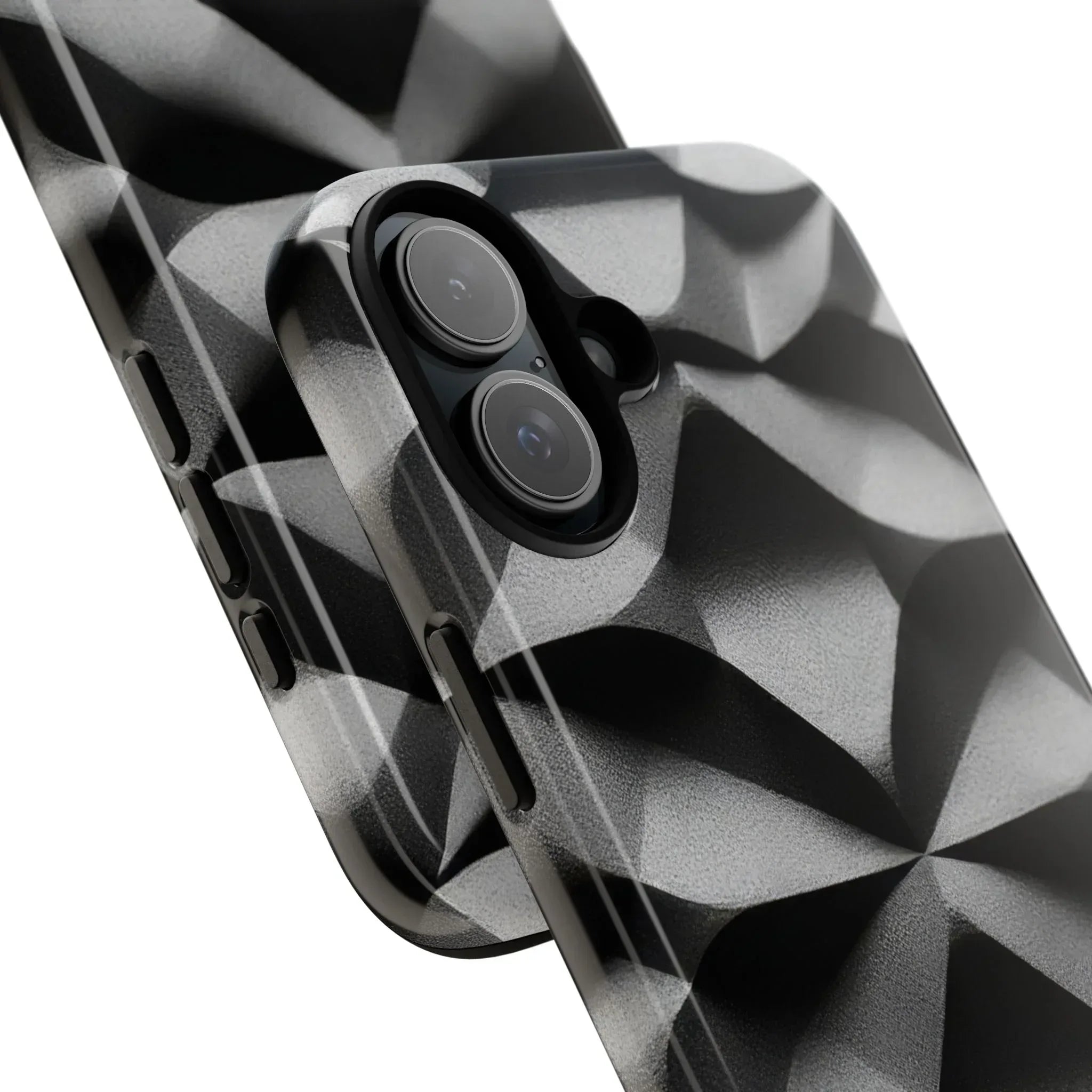 3D Geometric Phone Case for iPhone 8–17 - KARARMDESIGN