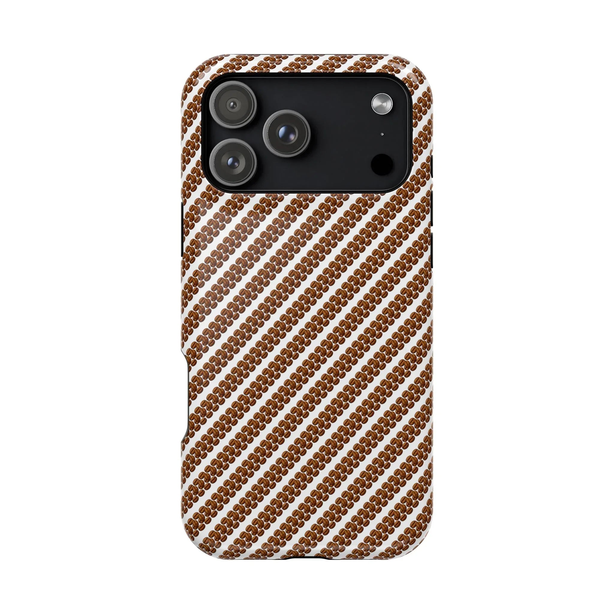 Stylish Coffee Pattern Phone Case for iPhone 11–17 and Galaxy S21–S22 - KARARMDESIGN