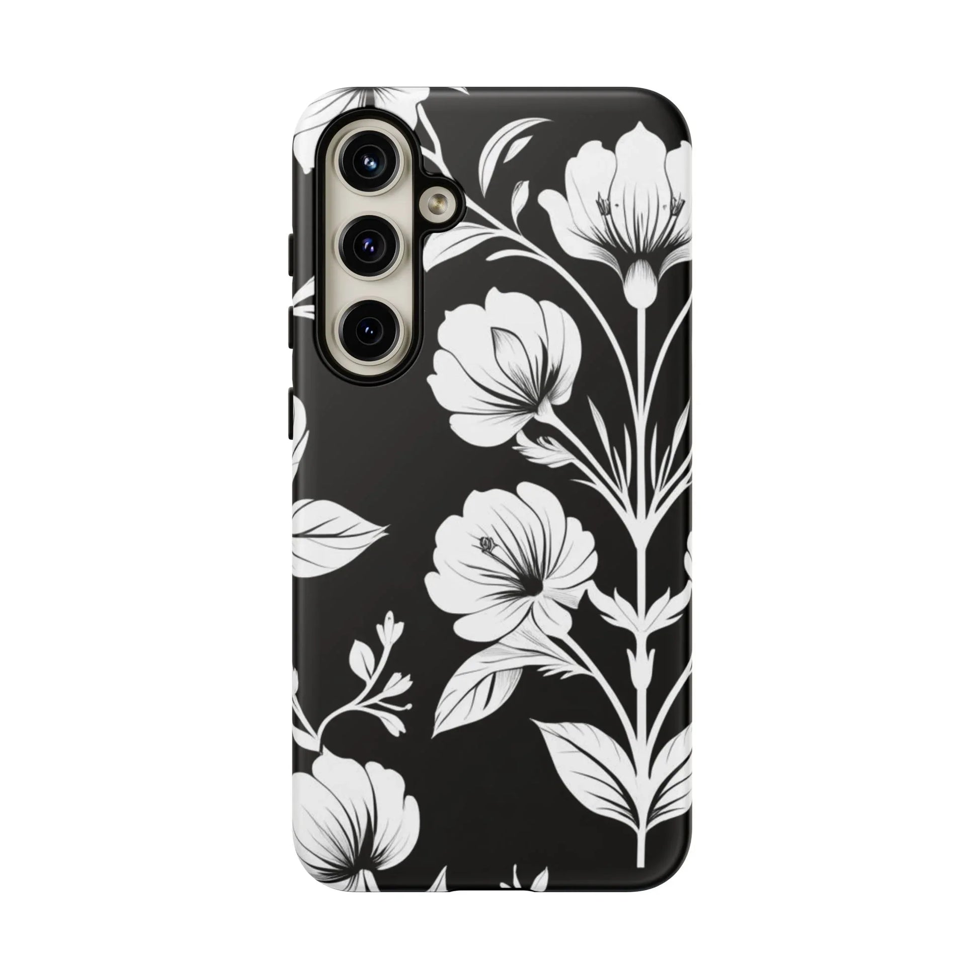 Elegant Floral Phone Case for Galaxy S20-S25 - KARARMDESIGN